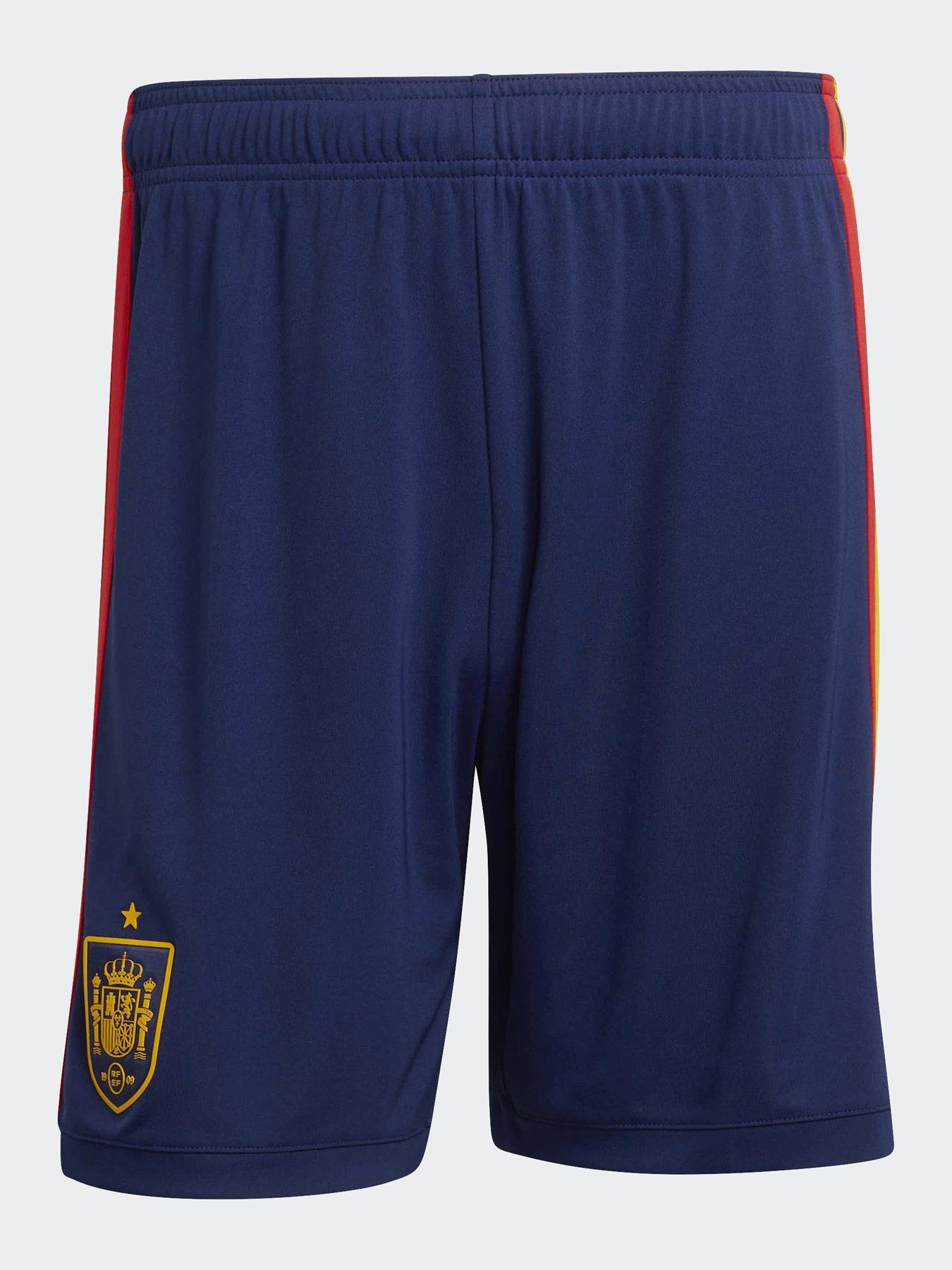 adidas Mens Spain Replica 26 Home Football Shorts - Blue