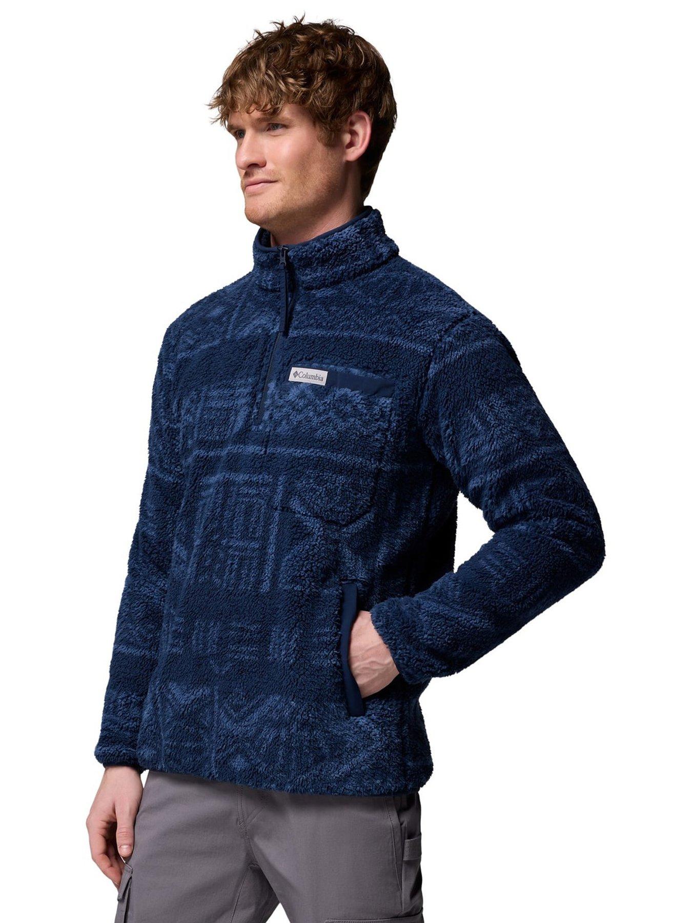 Image 4 of 5 of Columbia Mens Rugged Ridge High Pile Fleece - Navy