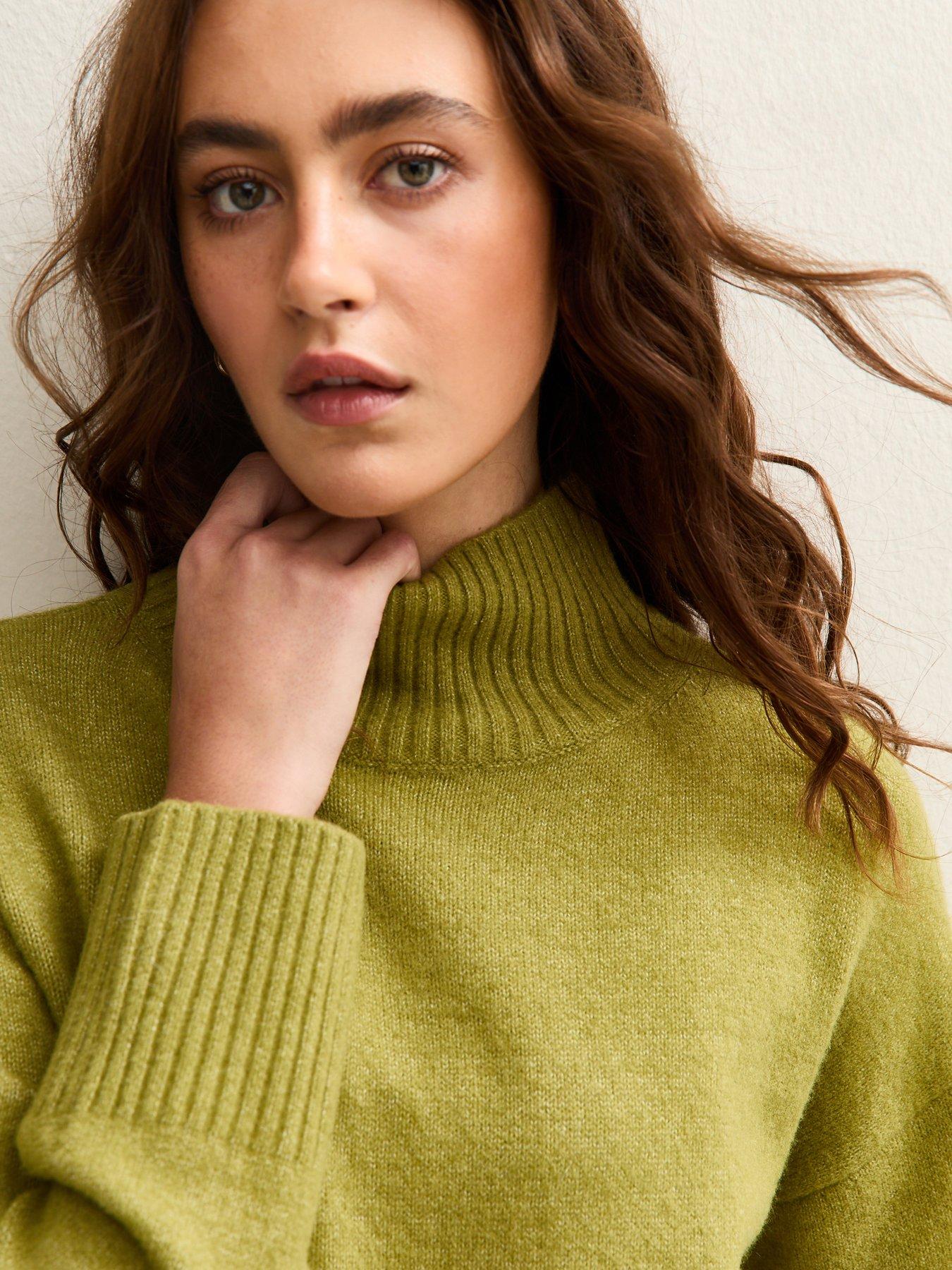  image of new-look-green-oversized-high-jumper