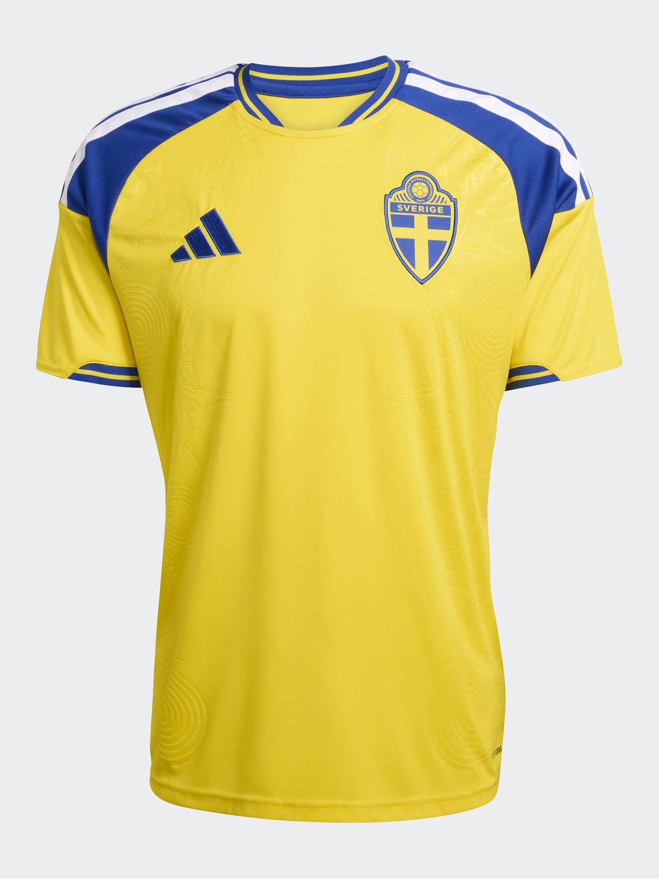 front image of adidas-mens-sweden-replica-26-home-football-shirt-yellow