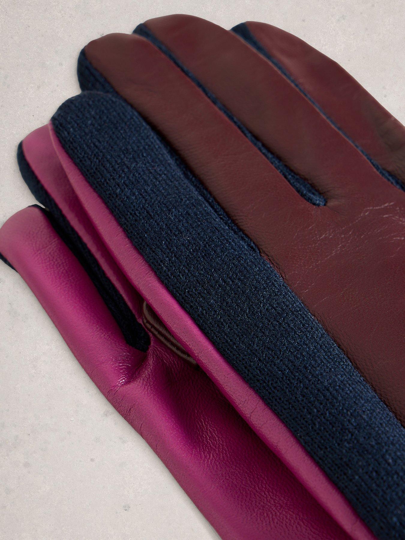  image of white-stuff-layla-leather-glove-purple