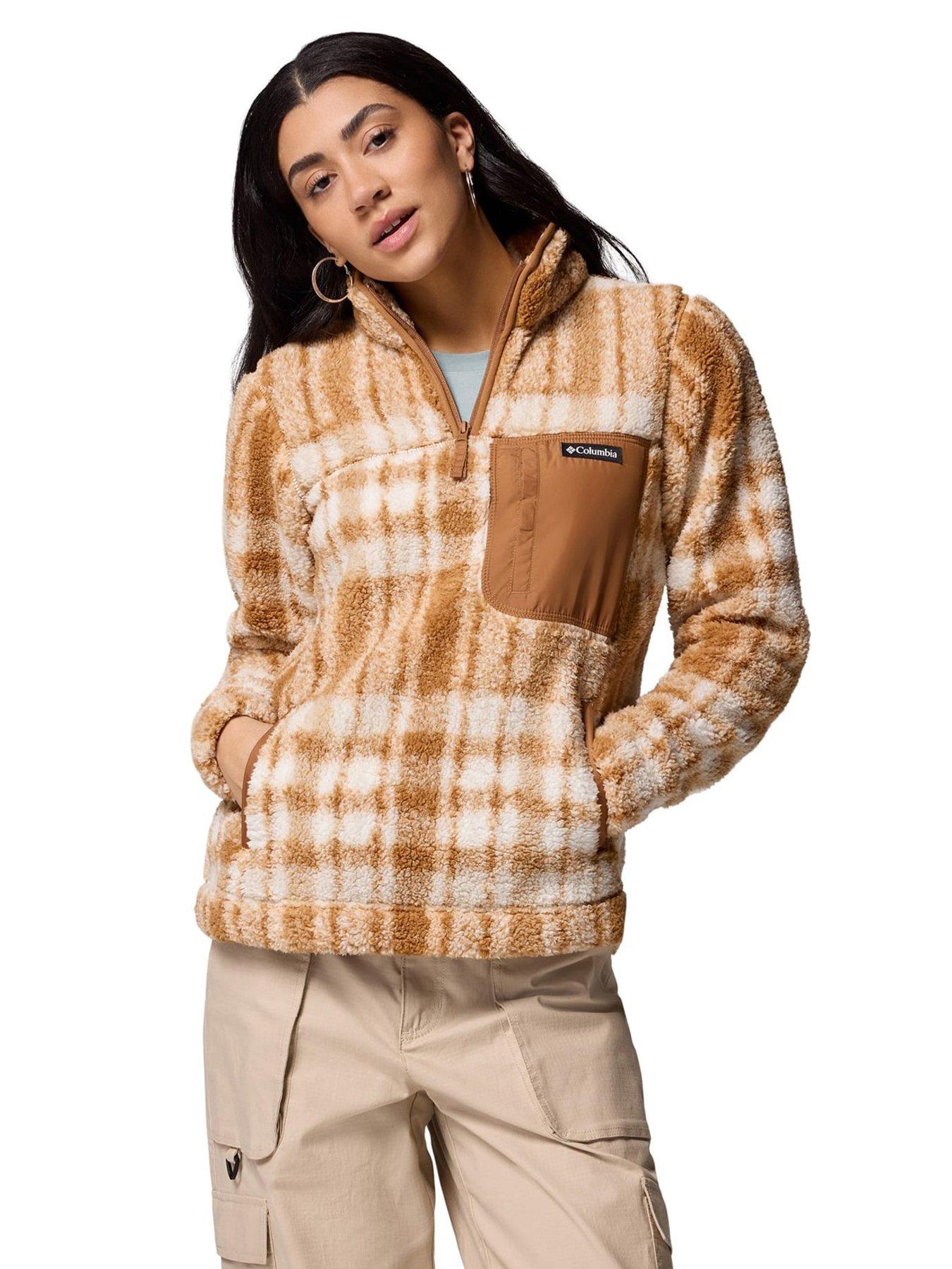 undefined Womens West Bend 1/4 Zip Fleece - Brown
