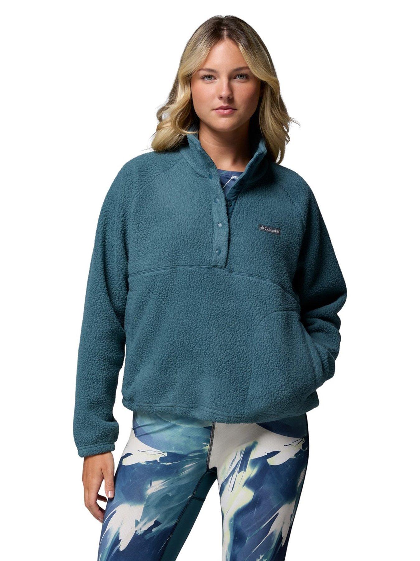 Image 1 of 6 of Columbia Womens Jasper Ridge Pebbled Fleece - Black