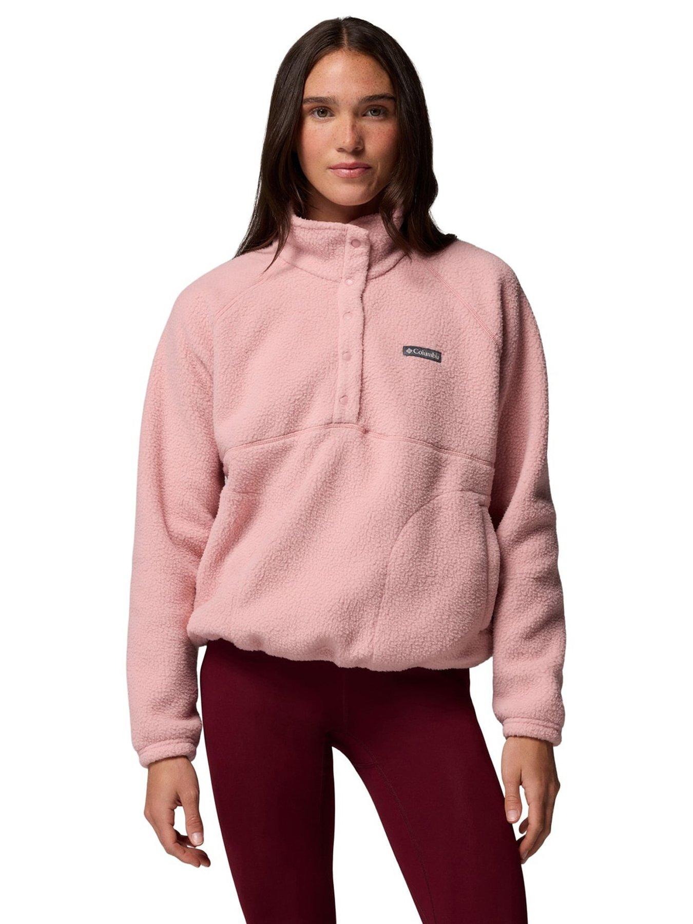 Image 1 of 7 of Columbia Womens Jasper Ridge Pebbled Fleece - Pink