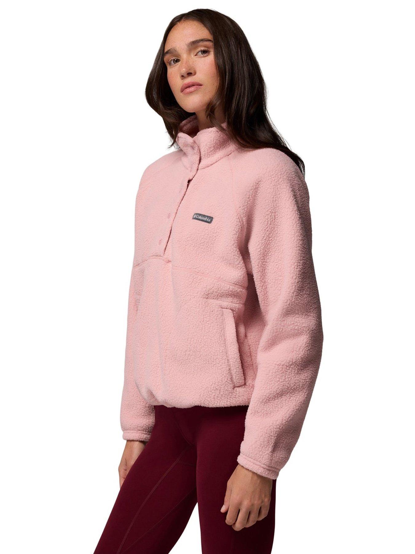 Image 4 of 7 of Columbia Womens Jasper Ridge Pebbled Fleece - Pink