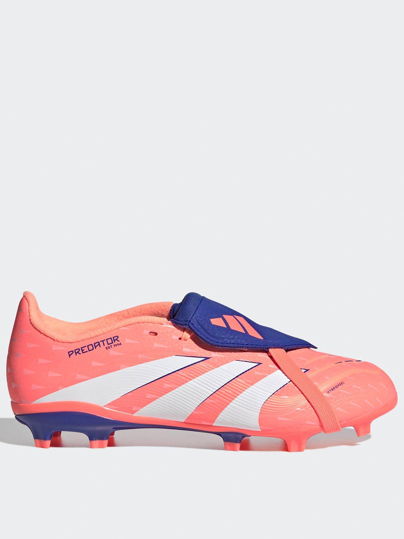  image of adidas-junior-predator-league-fold-over-tongue-firm-ground-football-boot-pink