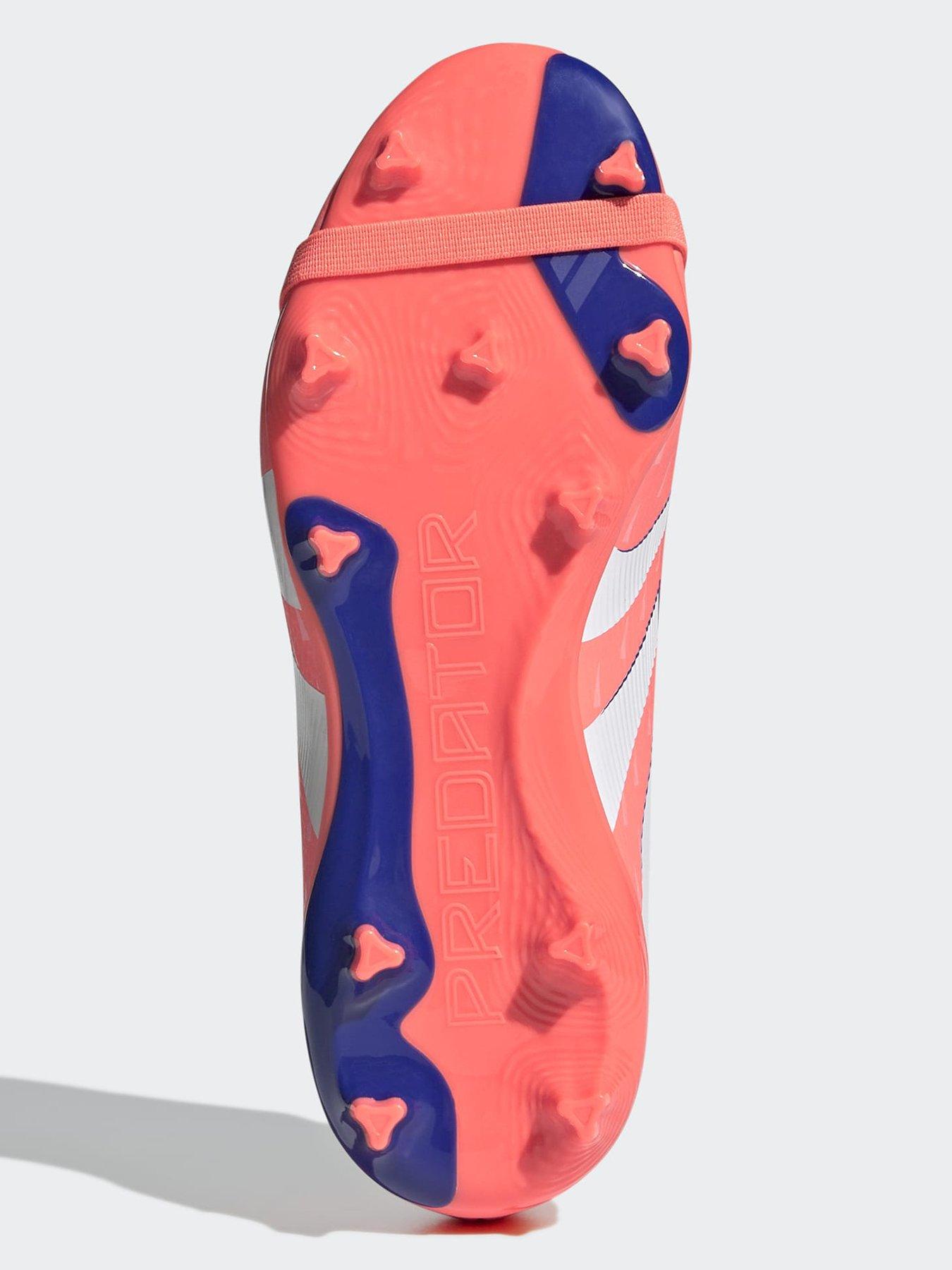  image of adidas-junior-predator-league-fold-over-tongue-firm-ground-football-boot-pink