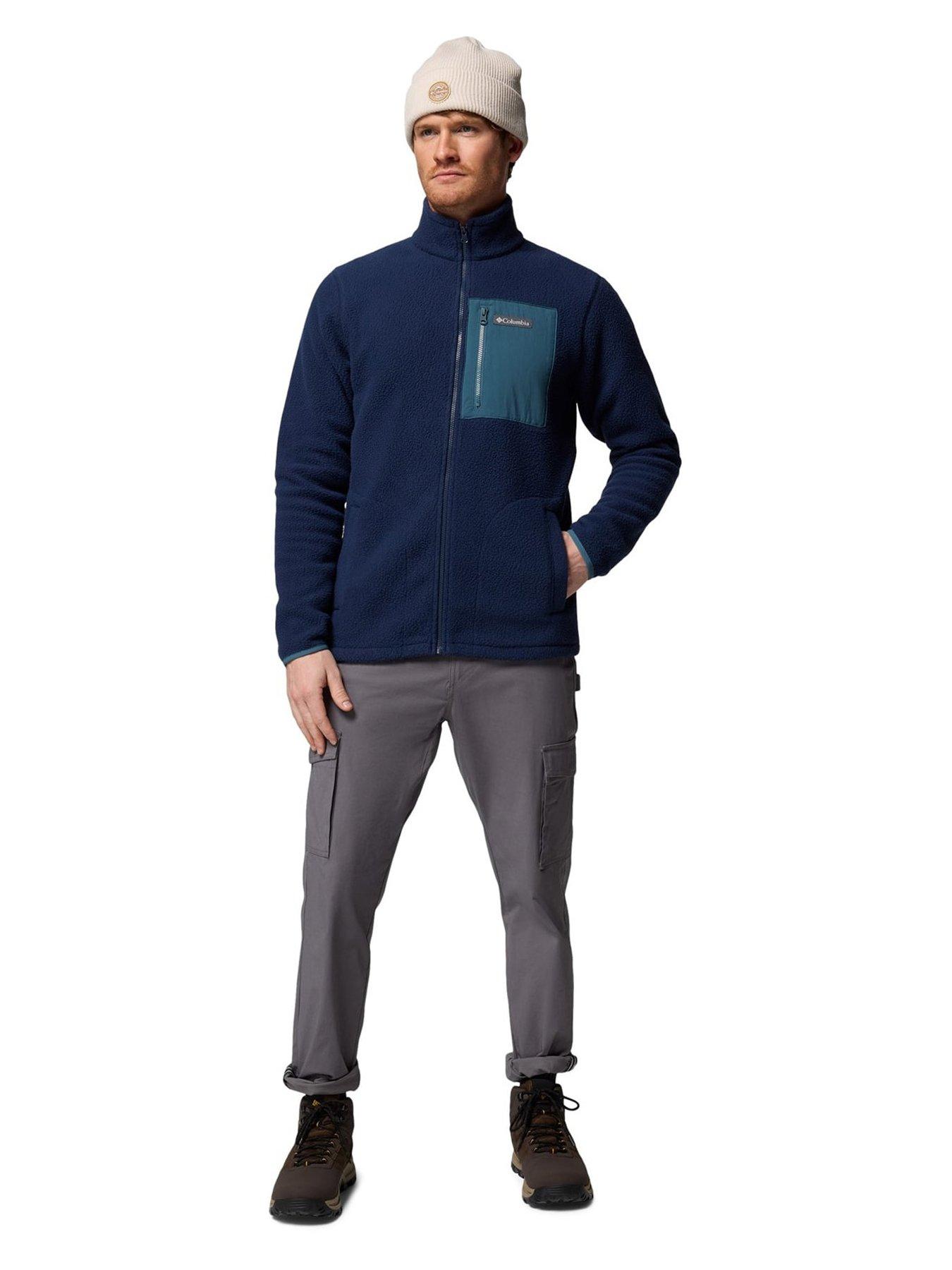 Image 3 of 5 of Columbia Mens Jasper Ridge Pebbled Full Zip - Navy