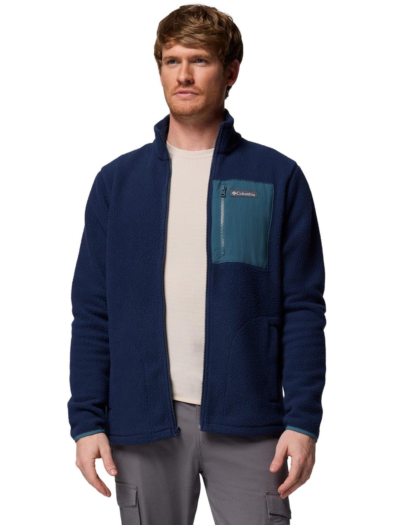 Image 5 of 5 of Columbia Mens Jasper Ridge Pebbled Full Zip - Navy