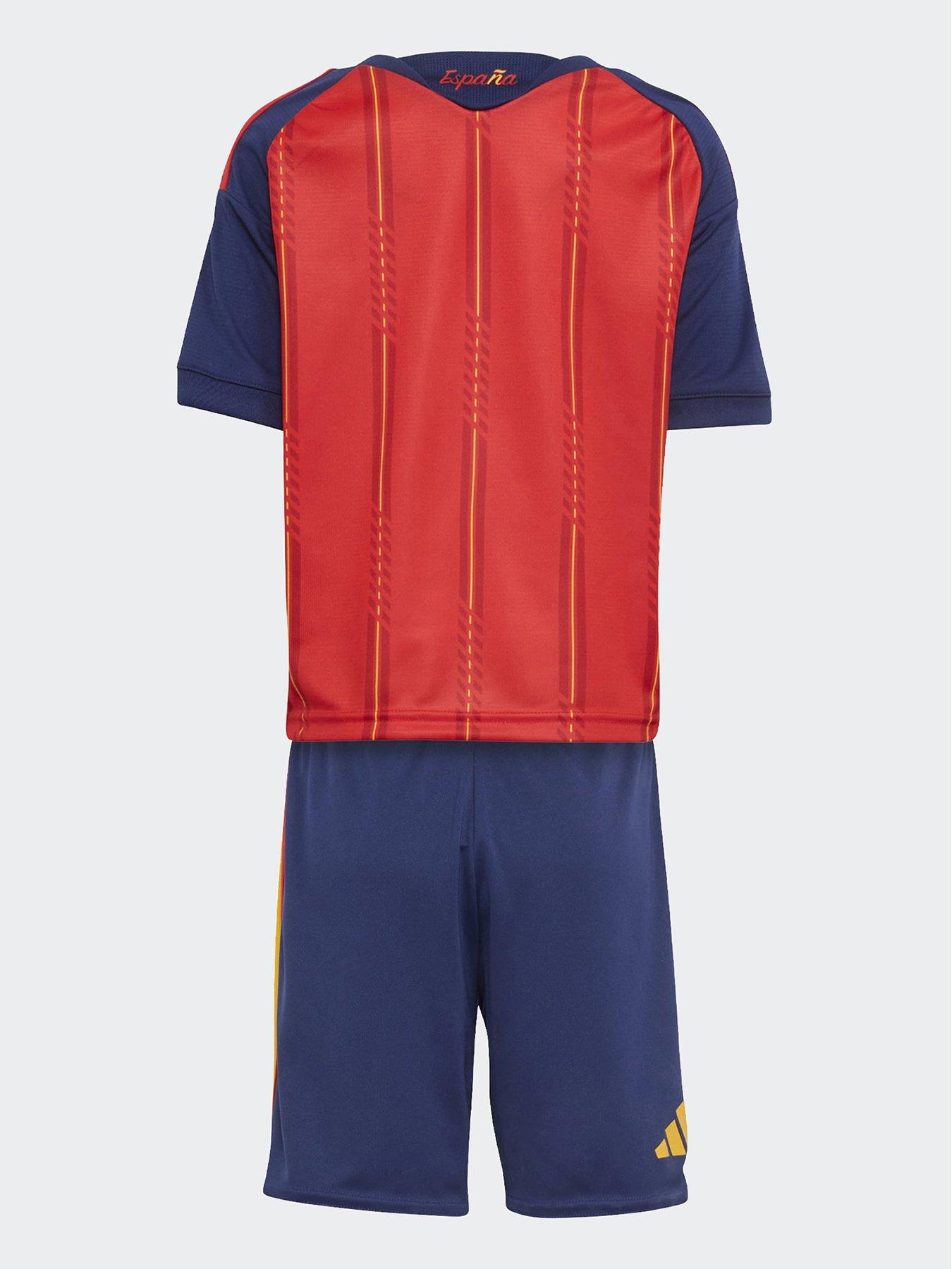 back image of adidas-junior-spain-replica-26-home-mini-football-kit-red