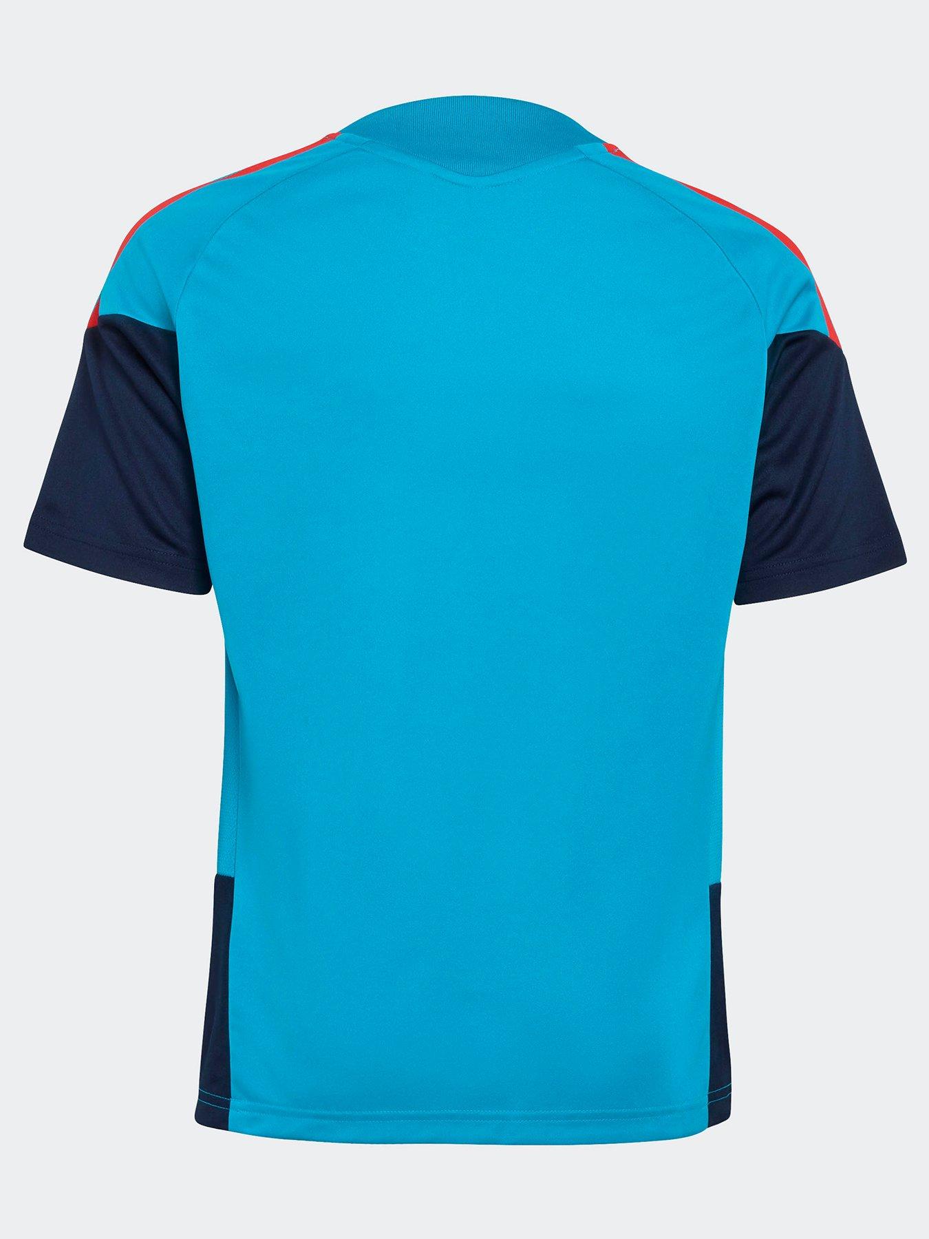back image of adidas-junior-spain-26-tiro-training-shirt-blue