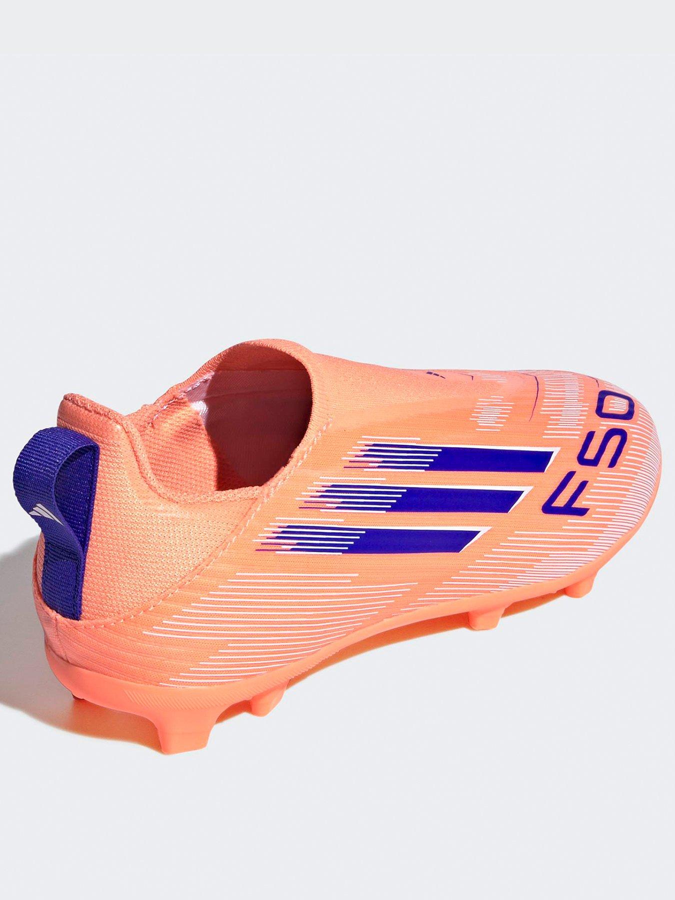 Image 3 of 7 of adidas Junior F50 League Laceless Firm Ground Football Boot - Orange