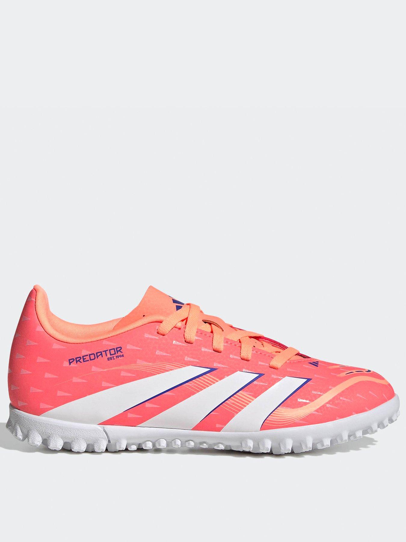 front image of adidas-junior-predator-club-astro-turf-football-boot-orange