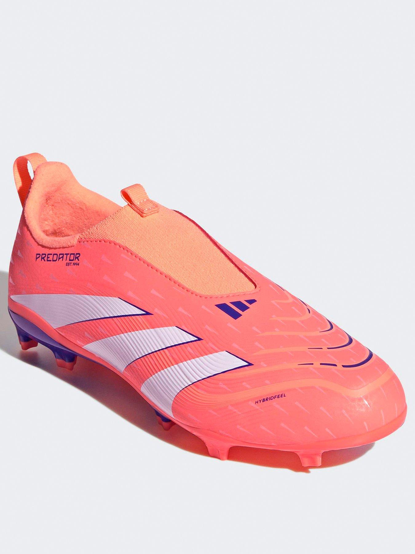 stillFront image of adidas-junior-predator-league-laceless-firm-ground-football-boot-pink