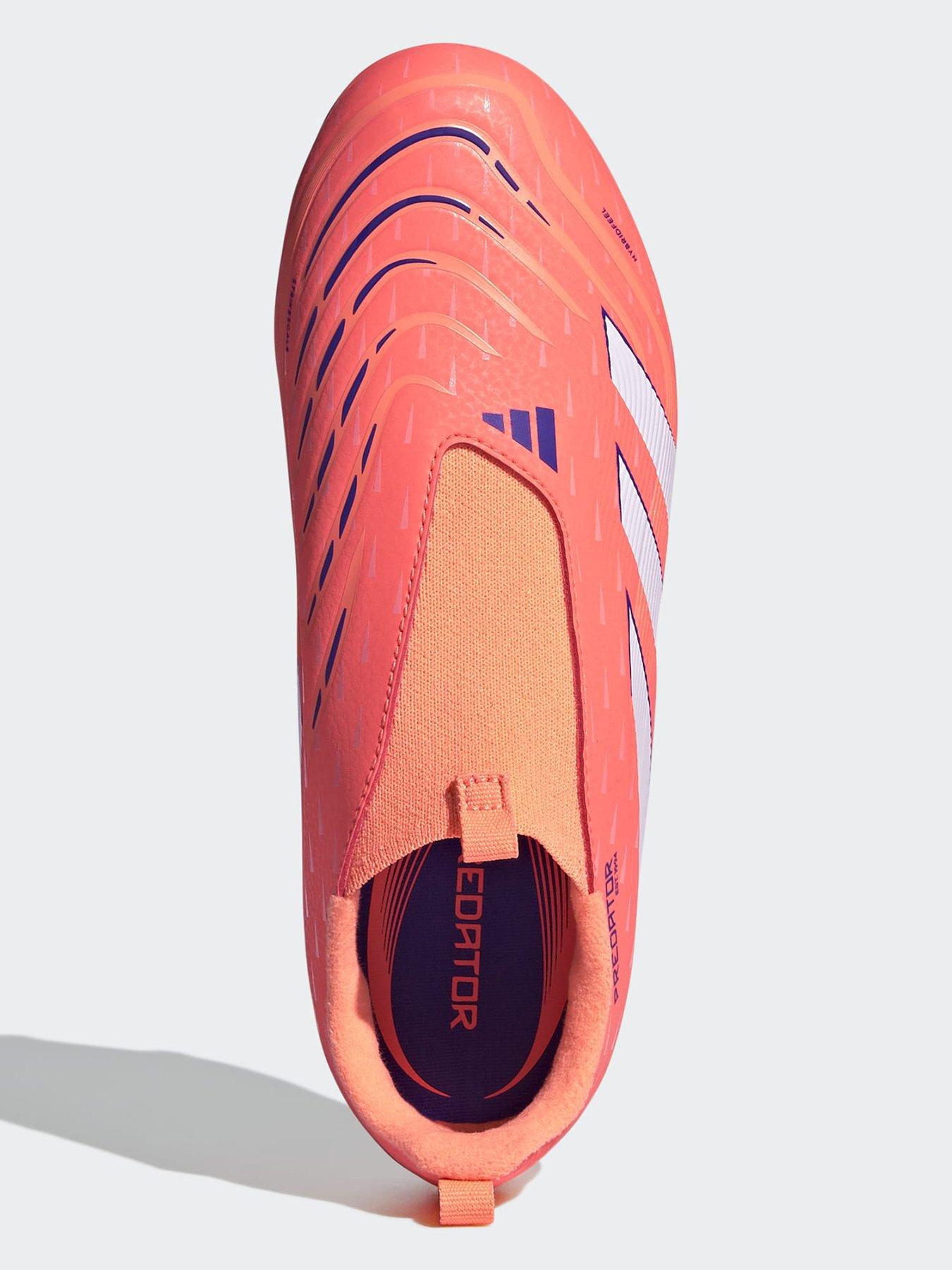  image of adidas-junior-predator-league-laceless-firm-ground-football-boot-pink