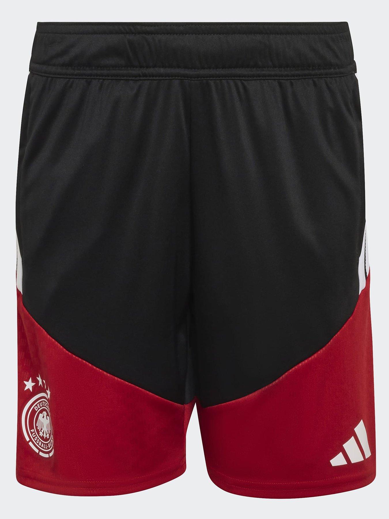 front image of adidas-junior-germany-26-tiro-training-shorts-black