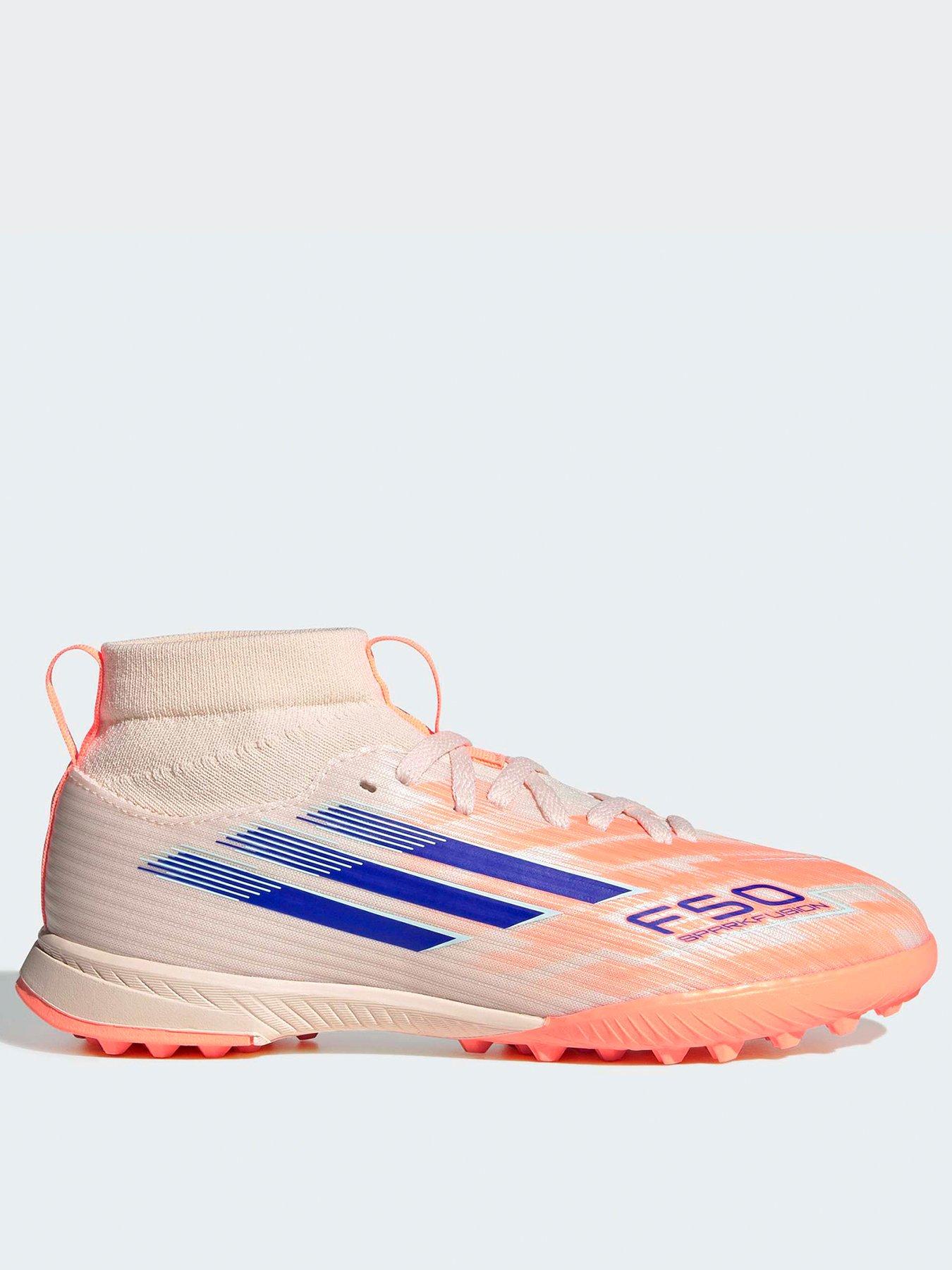 Image 1 of 7 of adidas Junior F50 Spark Fusion League Astro Turf Football Boot - Orange