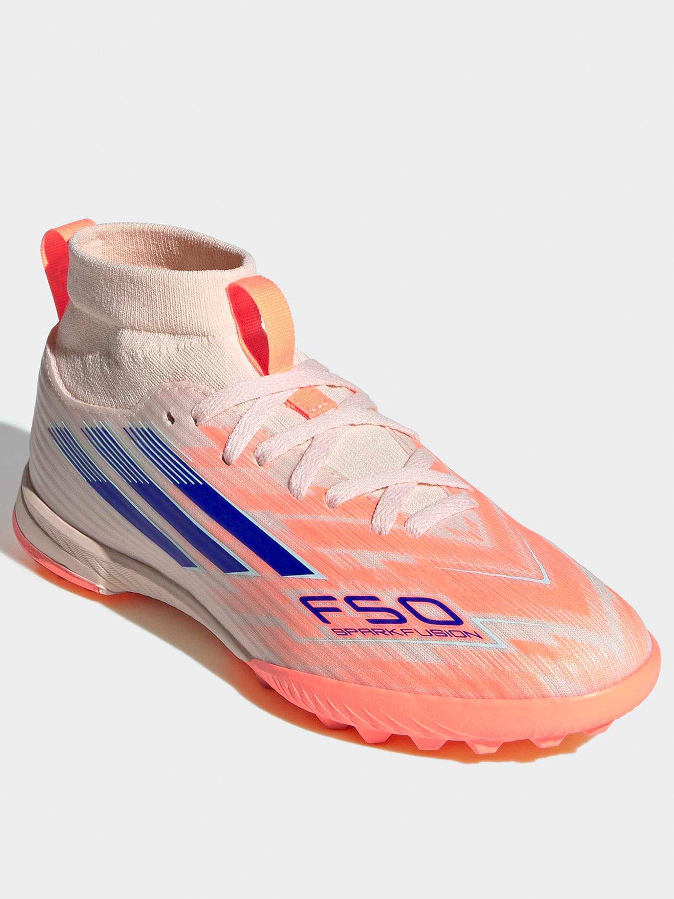 Image 2 of 7 of adidas Junior F50 Spark Fusion League Astro Turf Football Boot - Orange