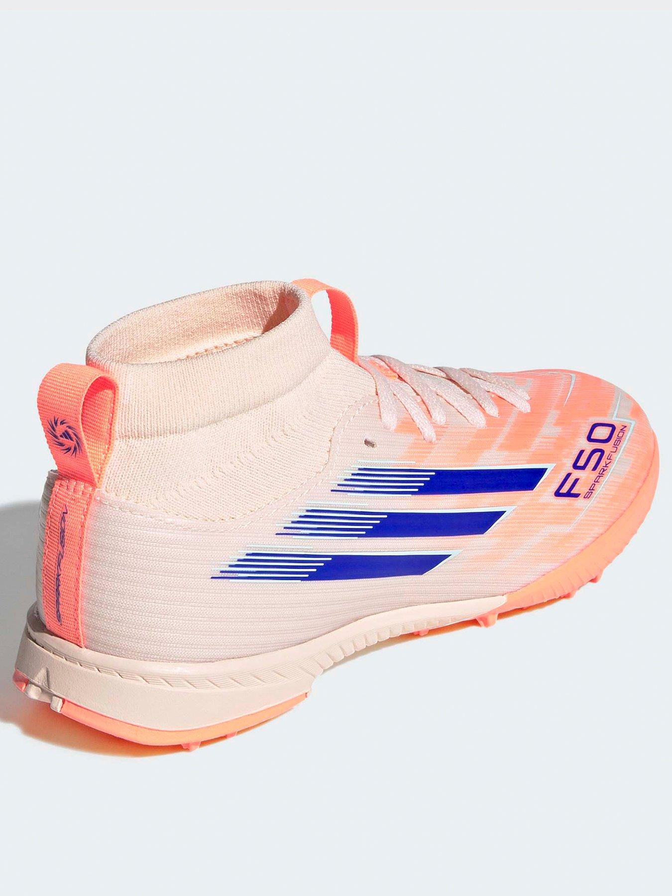 Image 3 of 7 of adidas Junior F50 Spark Fusion League Astro Turf Football Boot - Orange
