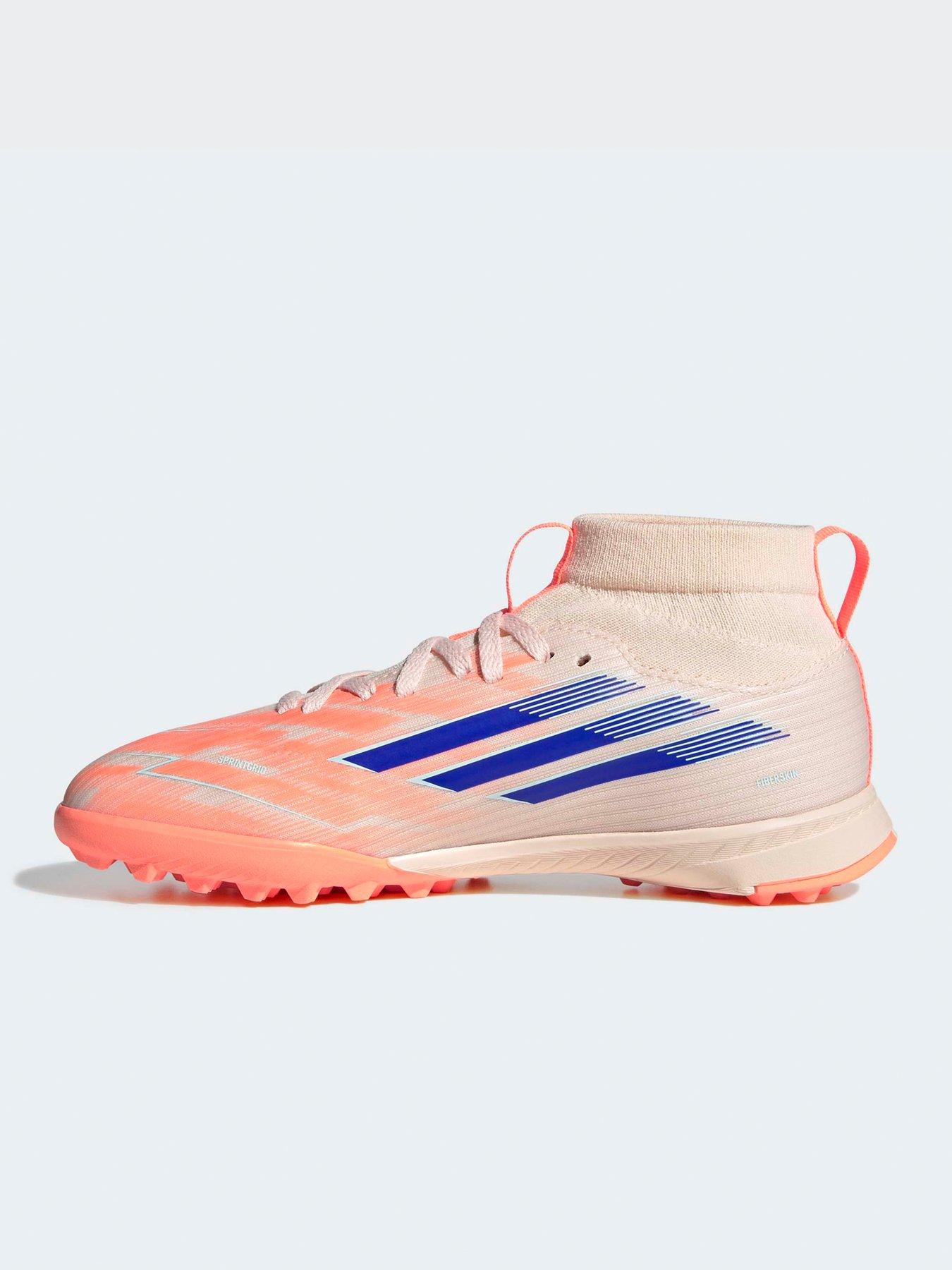 Image 6 of 7 of adidas Junior F50 Spark Fusion League Astro Turf Football Boot - Orange