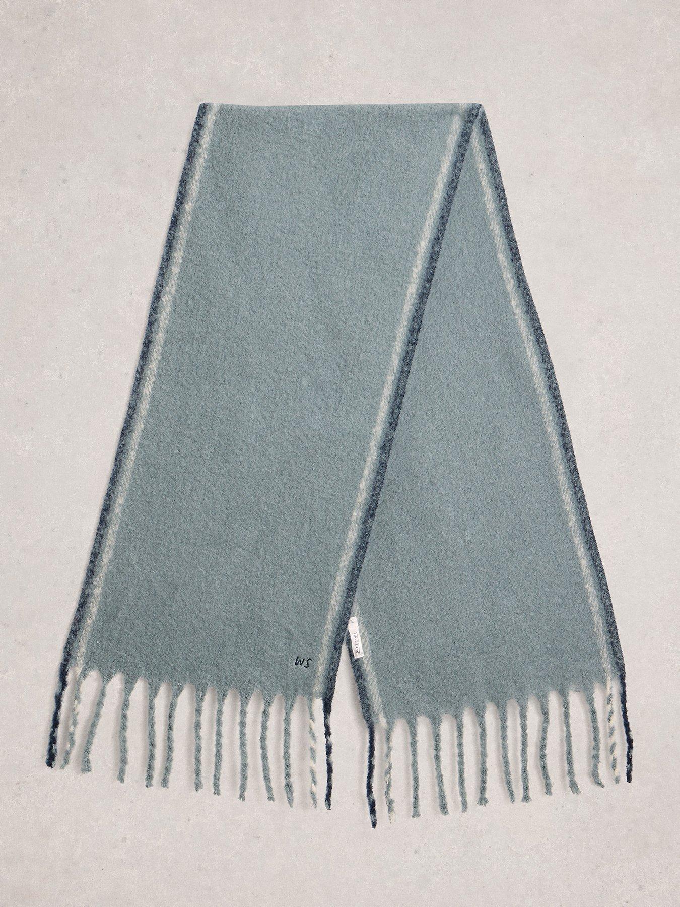  image of white-stuff-shelly-brushed-scarf-blue