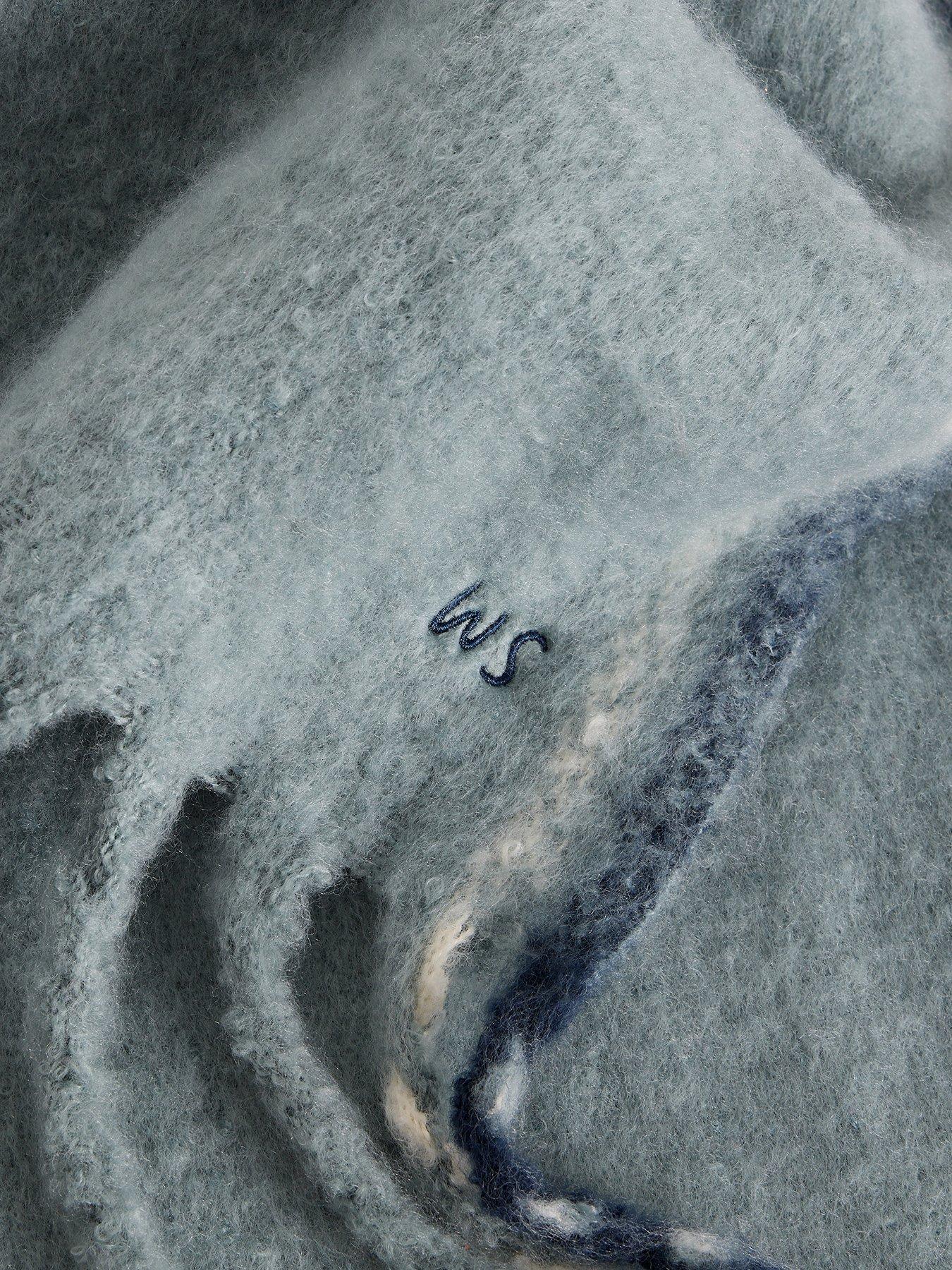  image of white-stuff-shelly-brushed-scarf-blue
