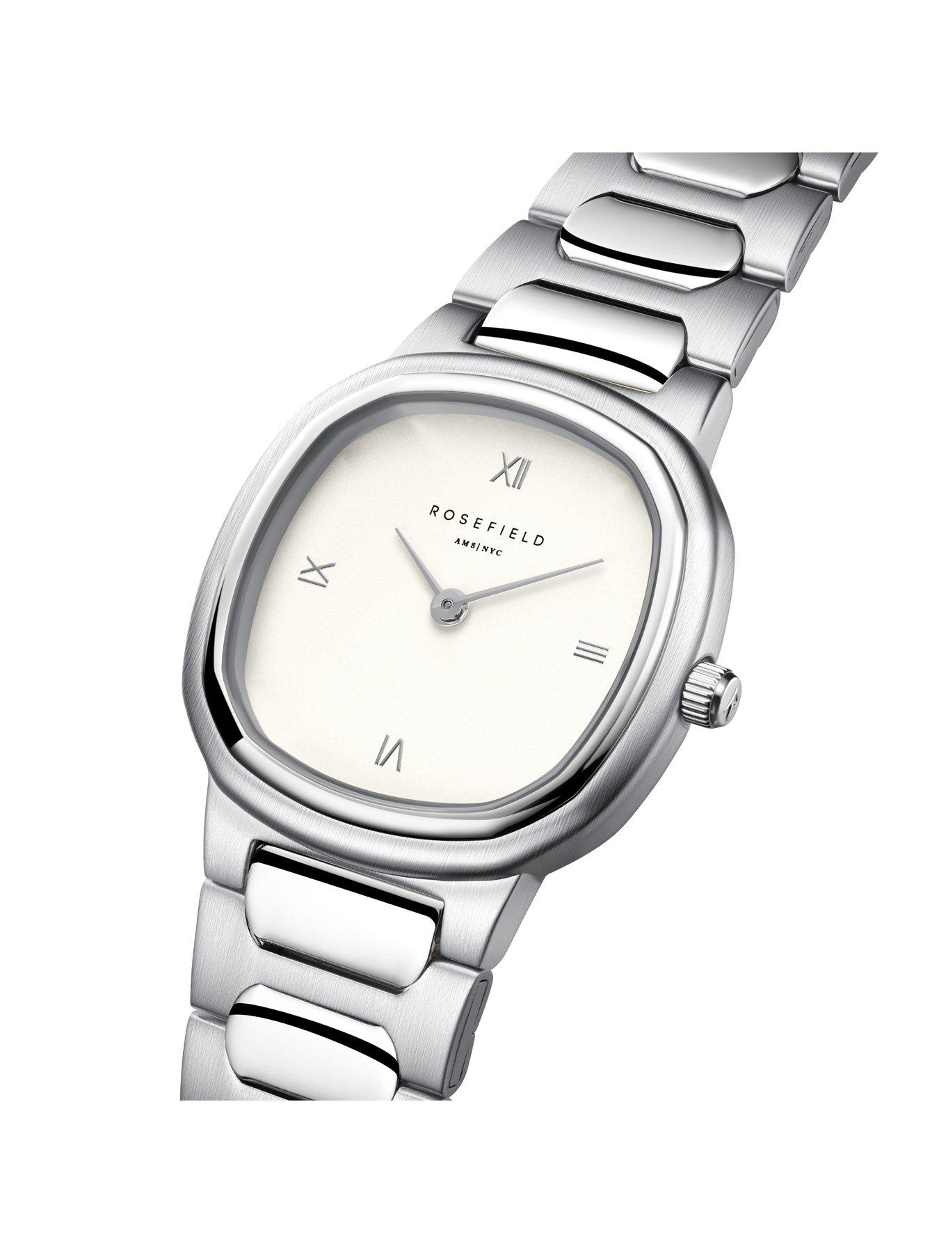  image of rosefield-gaia-30mm-case-matt-white-dial-stainless-steel-watch-multi