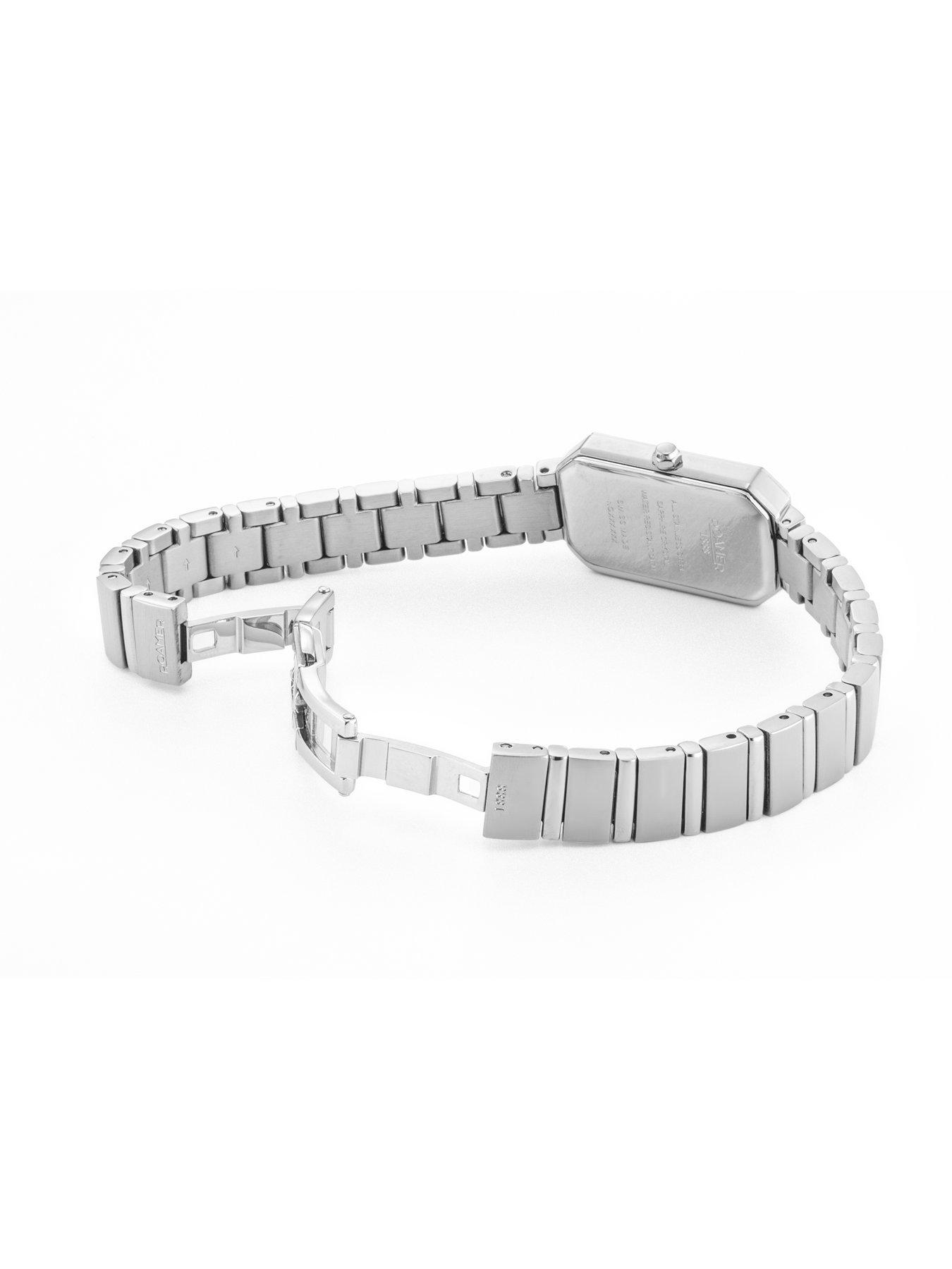  image of roamer-of-switzerland-roamer-olivia-diamond-silver-dial-stainless-steel-octagonal-case