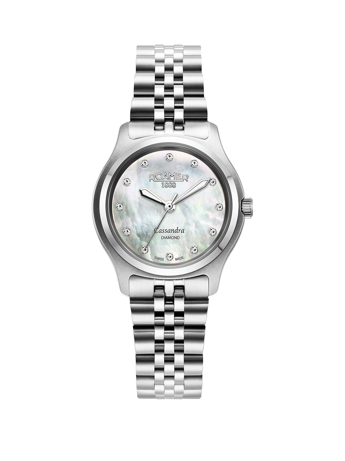 Roamer of Switzerland Roamer Cassandra White MOP Diamond Dial Stainless Steel