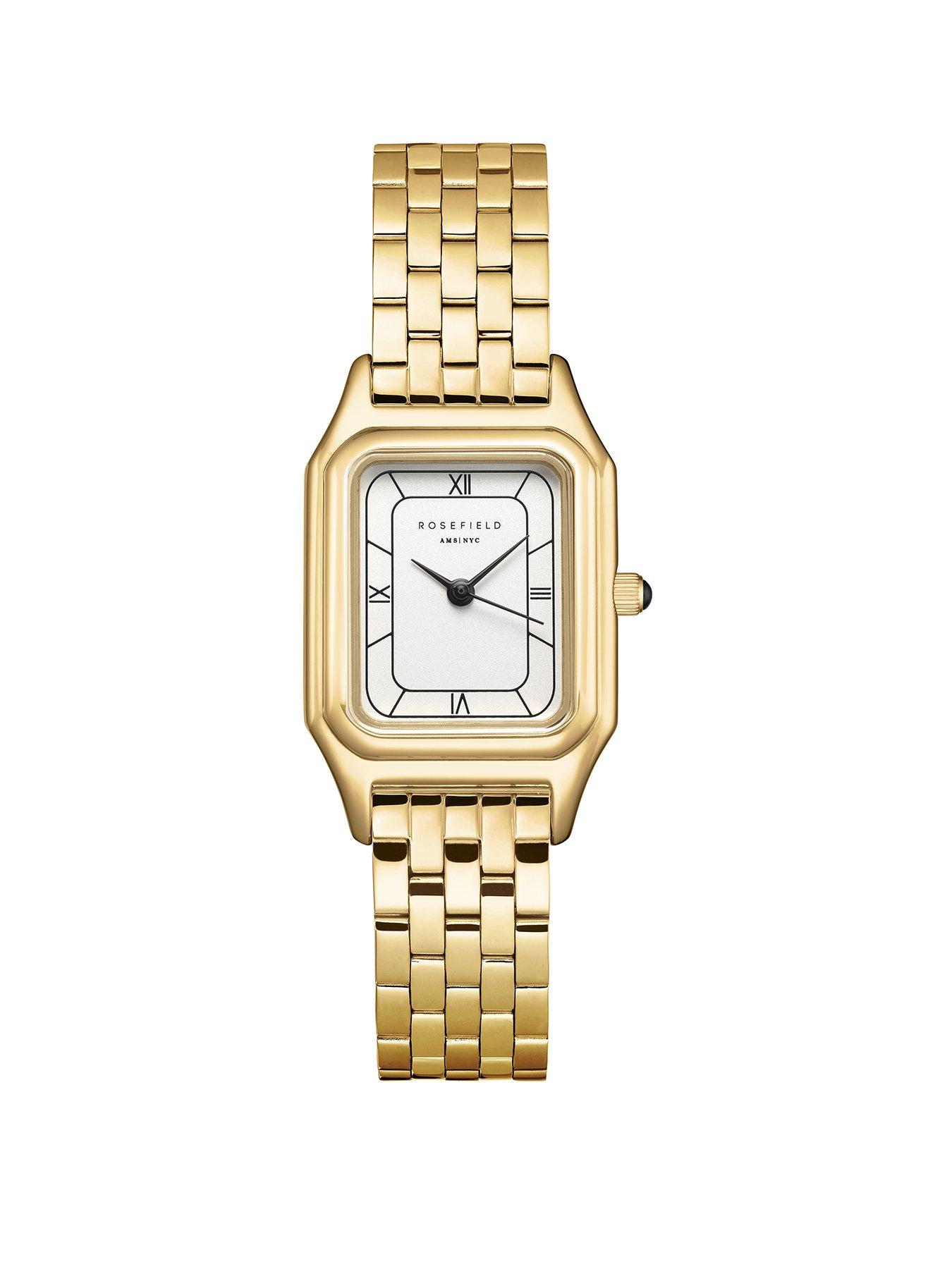 Rosefield Ivy Multi Linked Bracelet Octagonal Watch