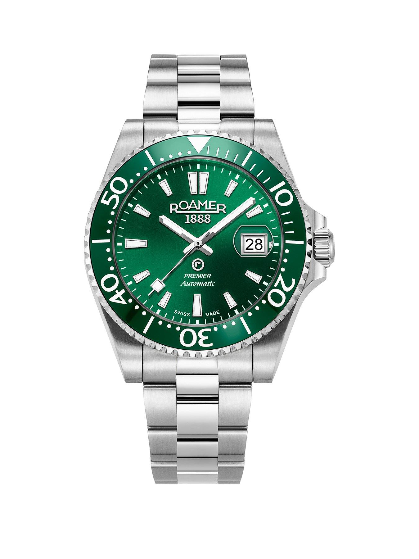 roamer-of-switzerland-roamer-premier-automatic-green-dial-stainless-steel