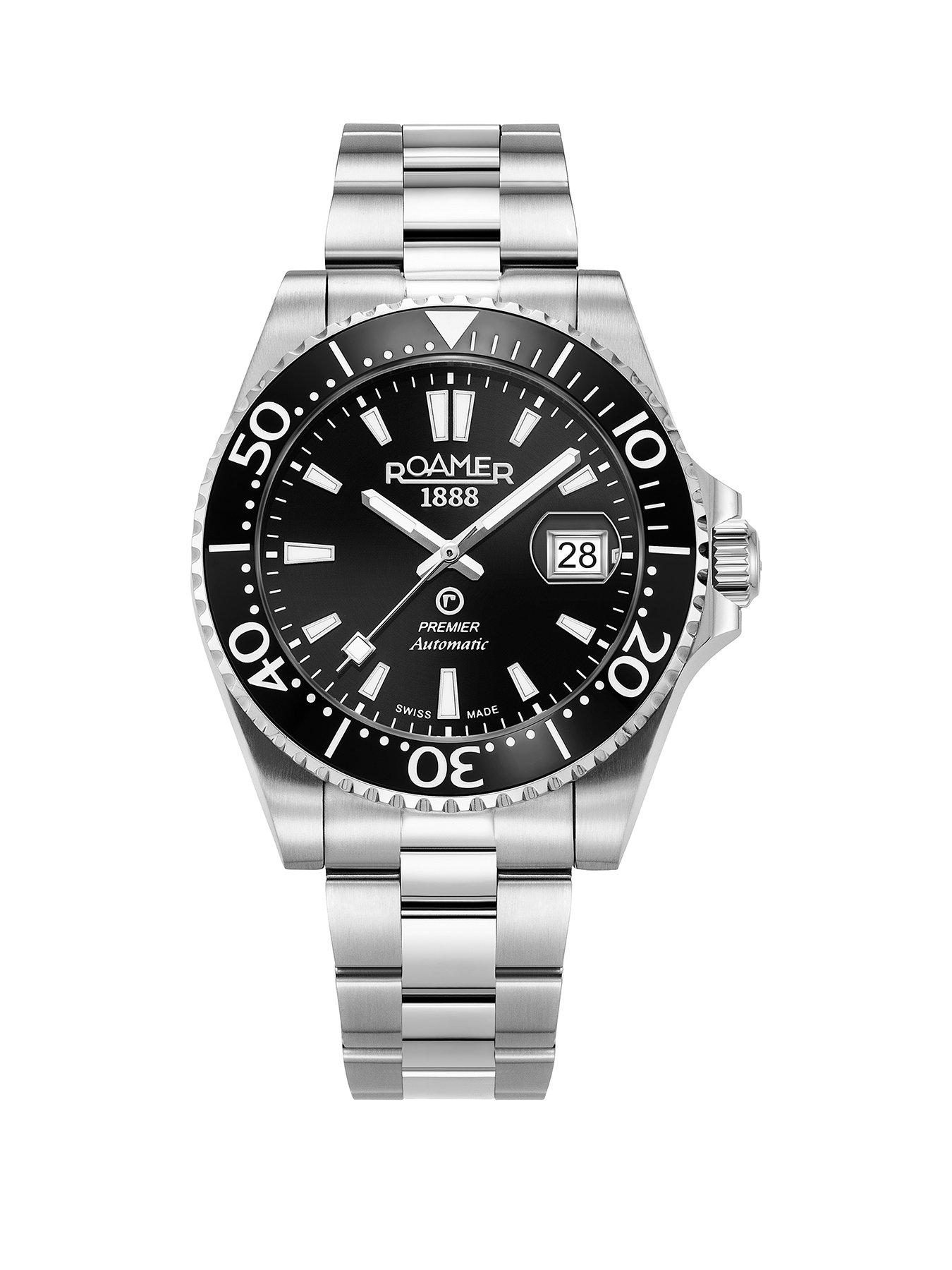 Roamer of Switzerland Roamer Premier Automatic Black Dial Stainless Steel Watch