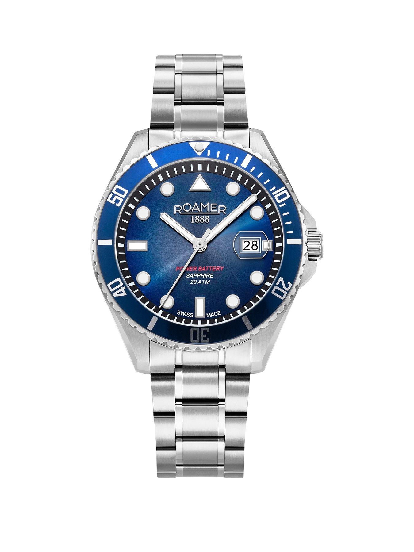  image of roamer-of-switzerland-pro-diver-200-scuba-power-blue-watch