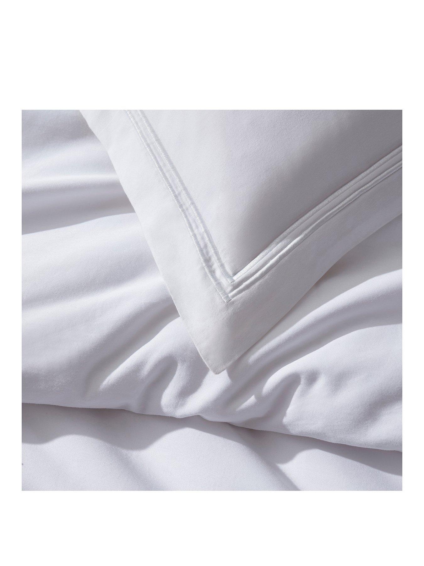  image of dusk-regent-double-marrow-stitch-400-thread-count-white-pillowcase-pair