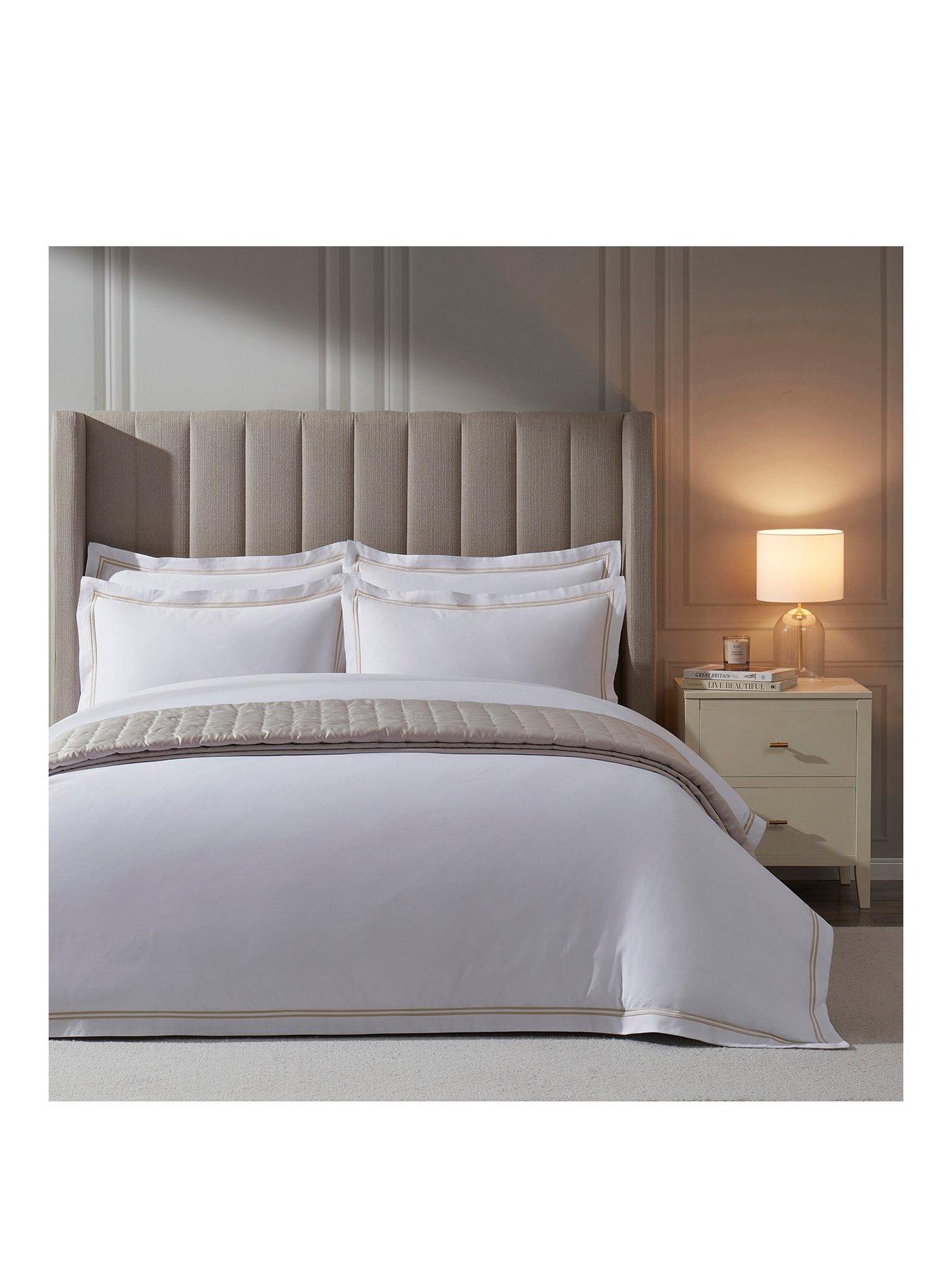  image of dusk-regent-double-marrow-stitch-400-thread-count-natural-pillowcase-pair