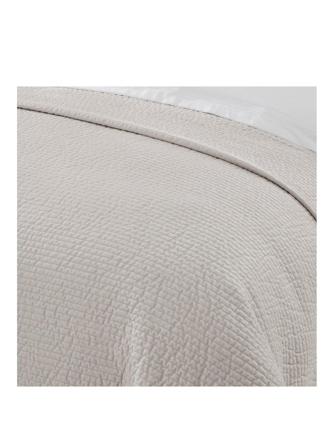 stillFront image of dusk-milan-textured-matte-bedspread-champagne