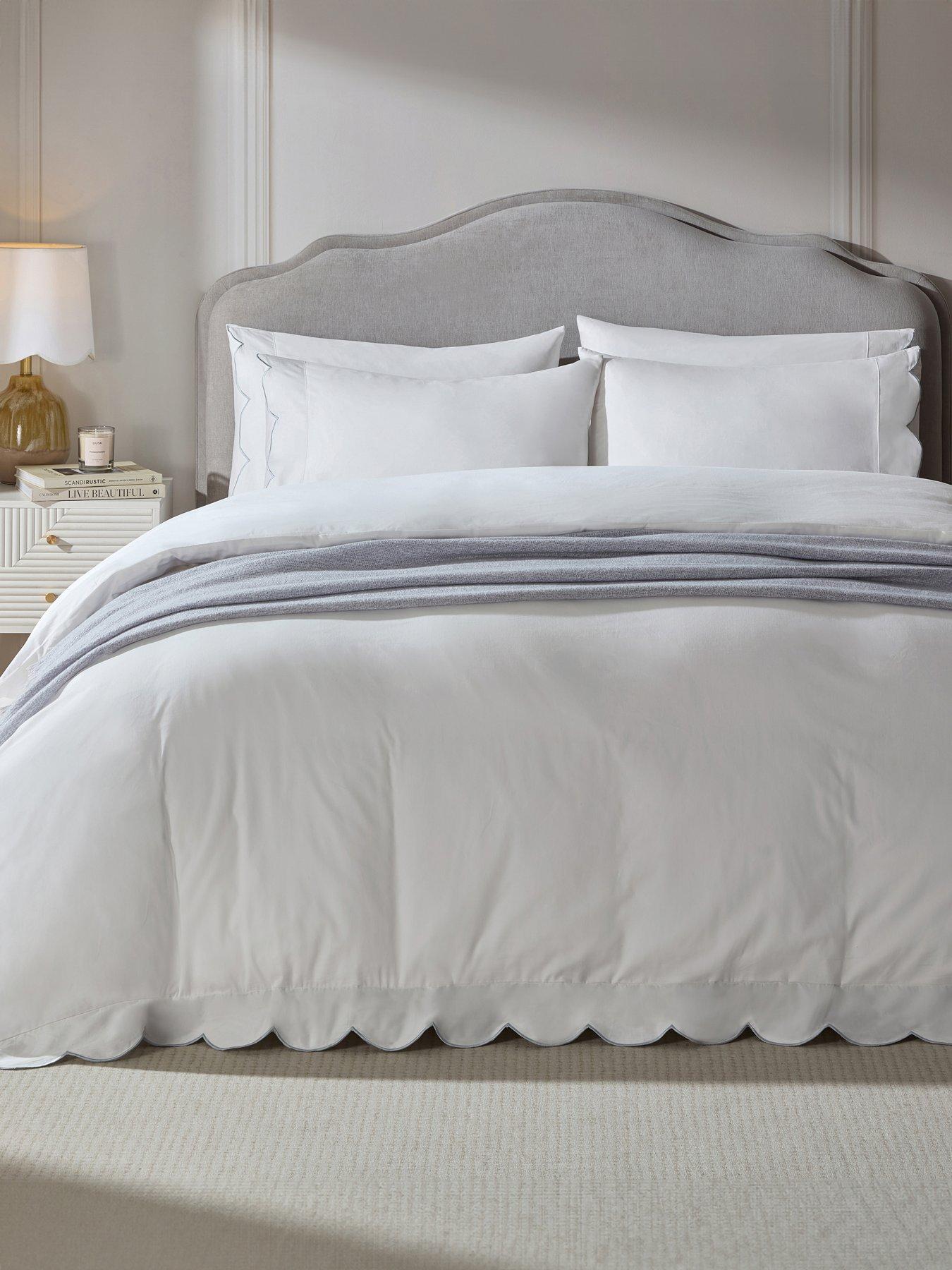  image of dusk-simone-scallop-embroidered-edge-duvet-cover-off-whiteblue