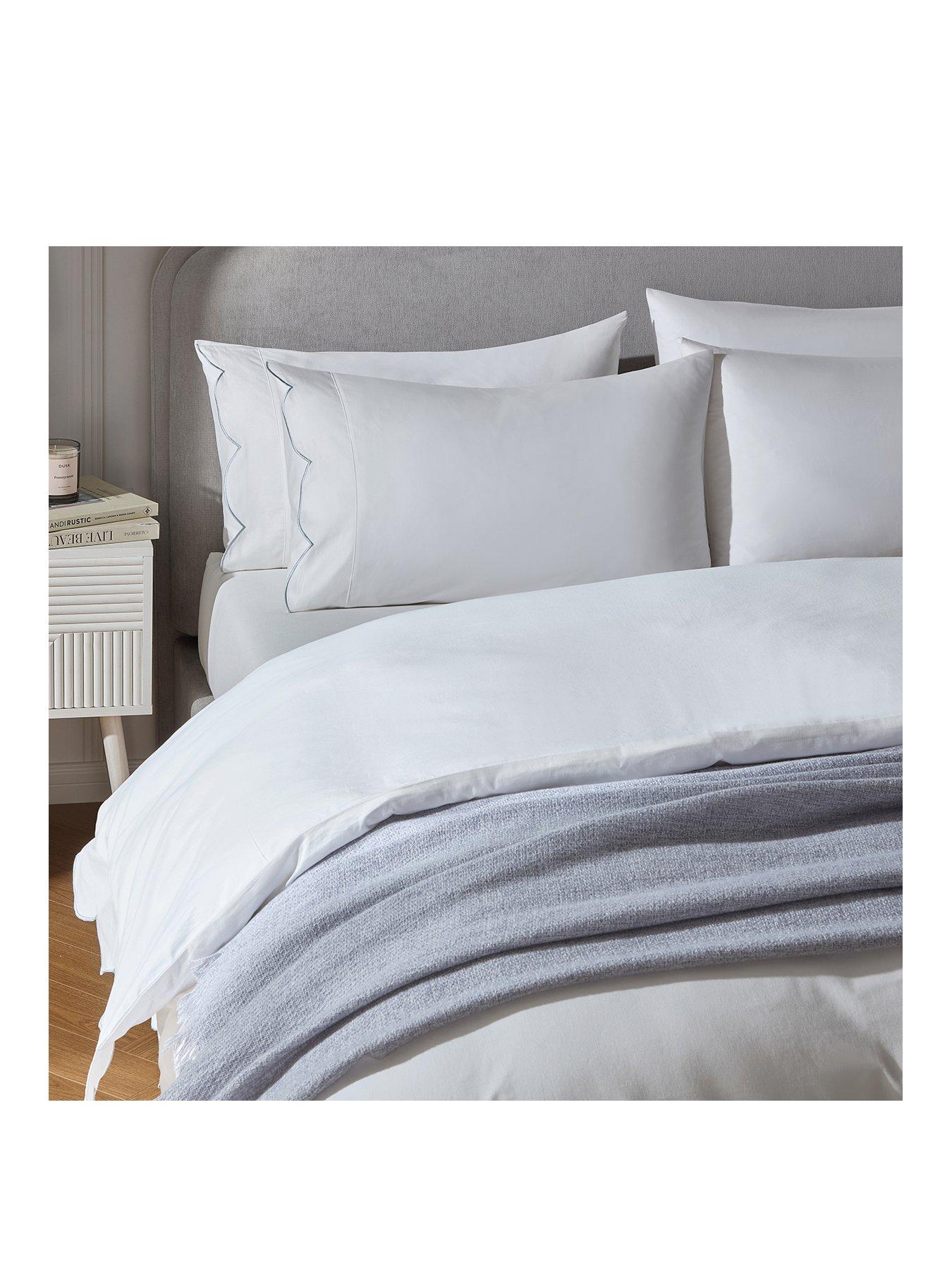  image of dusk-simone-scallop-embroidered-edge-duvet-cover-off-whiteblue