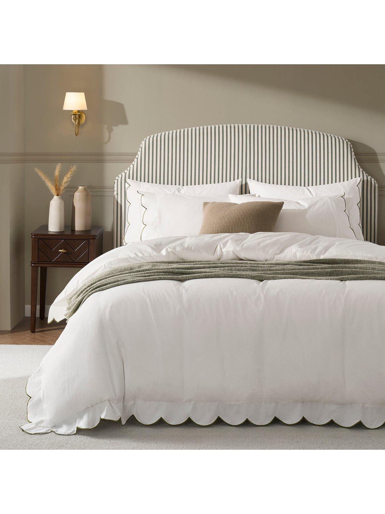  image of dusk-simone-scallop-embroidered-edge-classic-pillowcases--off-whiteolive