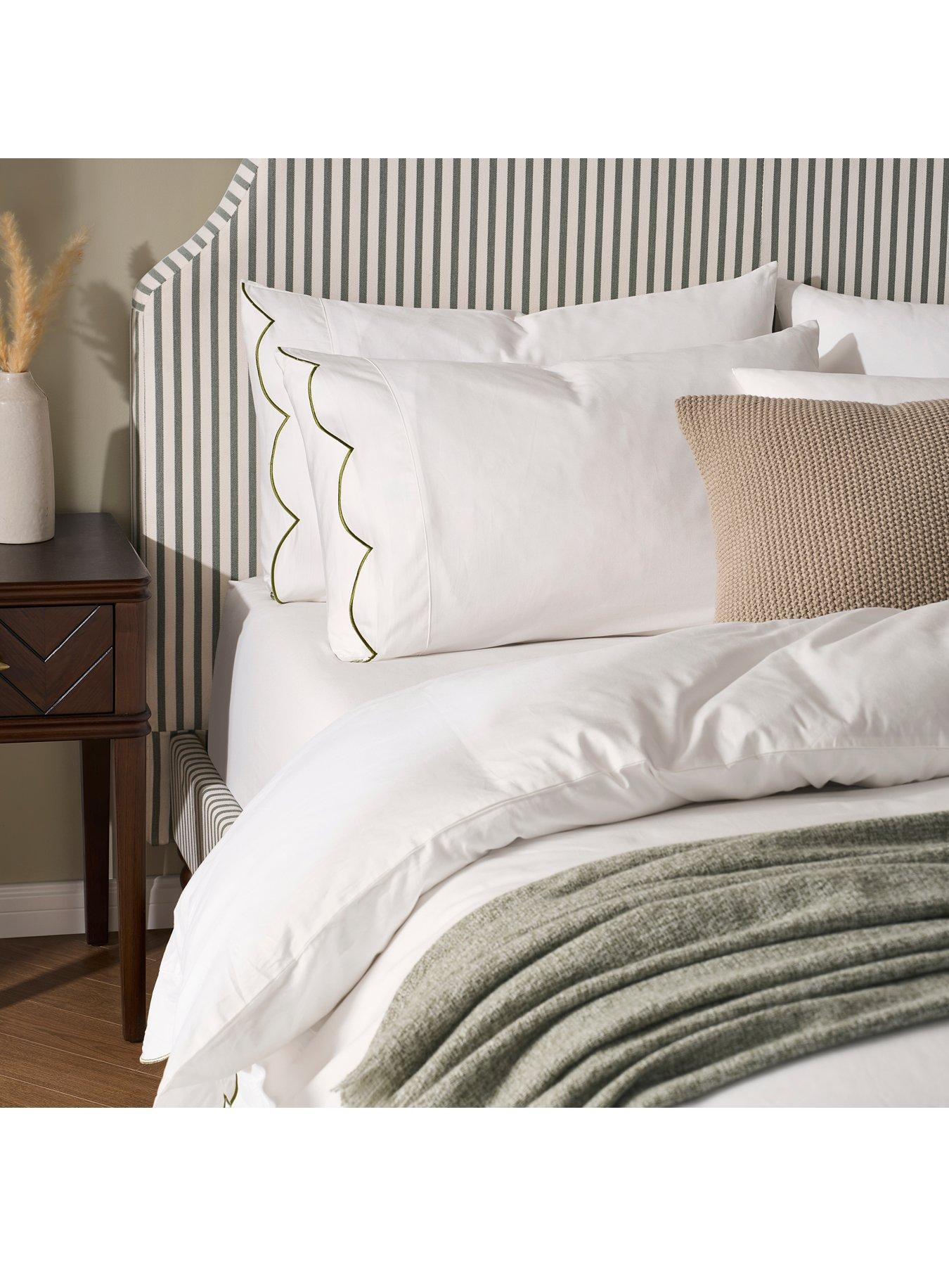  image of dusk-simone-scallop-embroidered-edge-classic-pillowcases--off-whiteolive