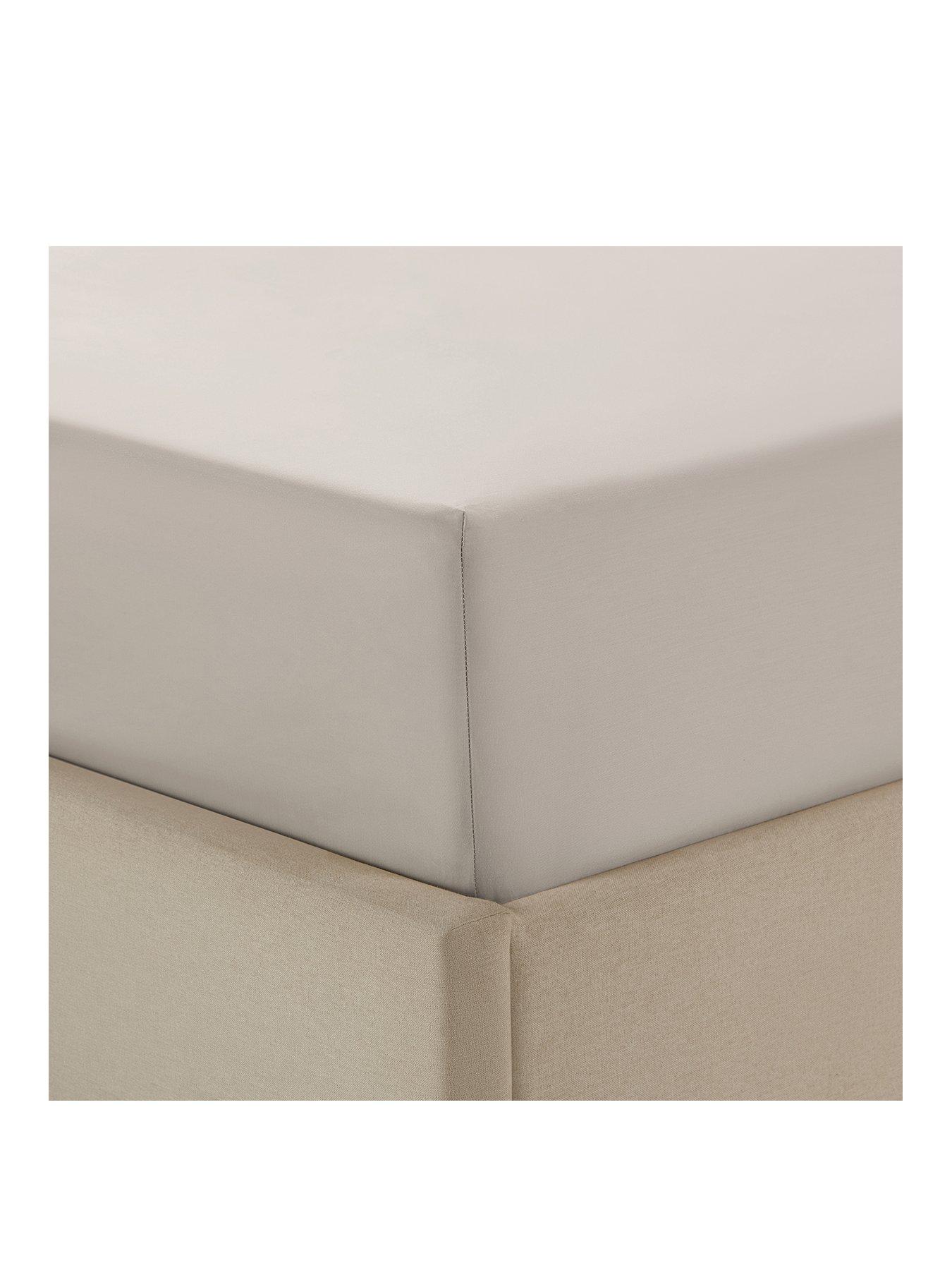  image of dusk-regent-standard-fitted-sheet-400-thread-count--champagne