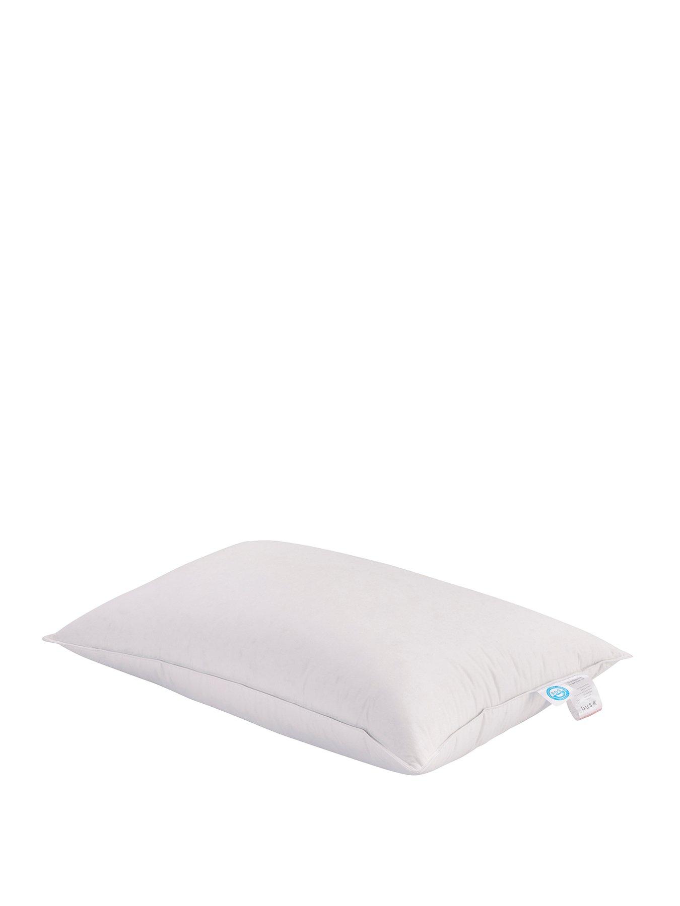  image of dusk-goose-down-standard-white-pillow
