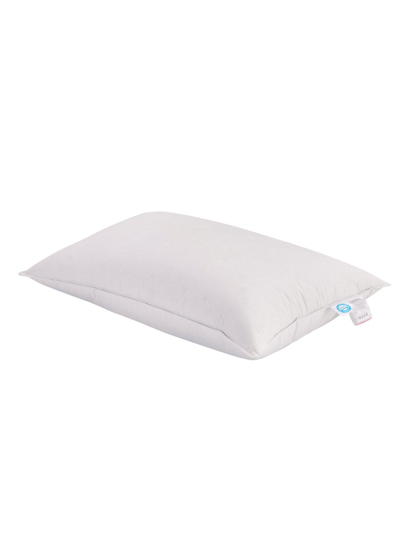  image of dusk-goose-down-super-king-white-pillow