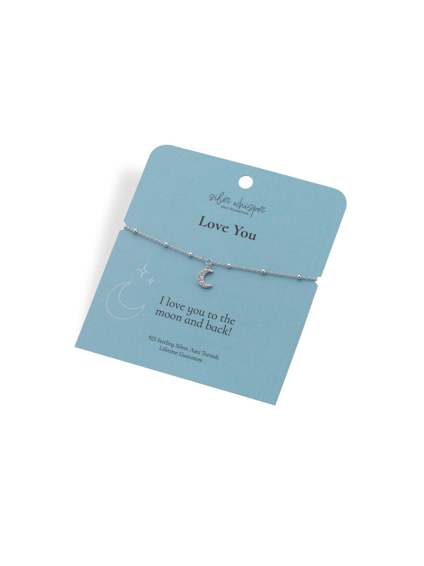 Image 2 of 4 of Silver Whisper Love to Moon and Back Bracelet