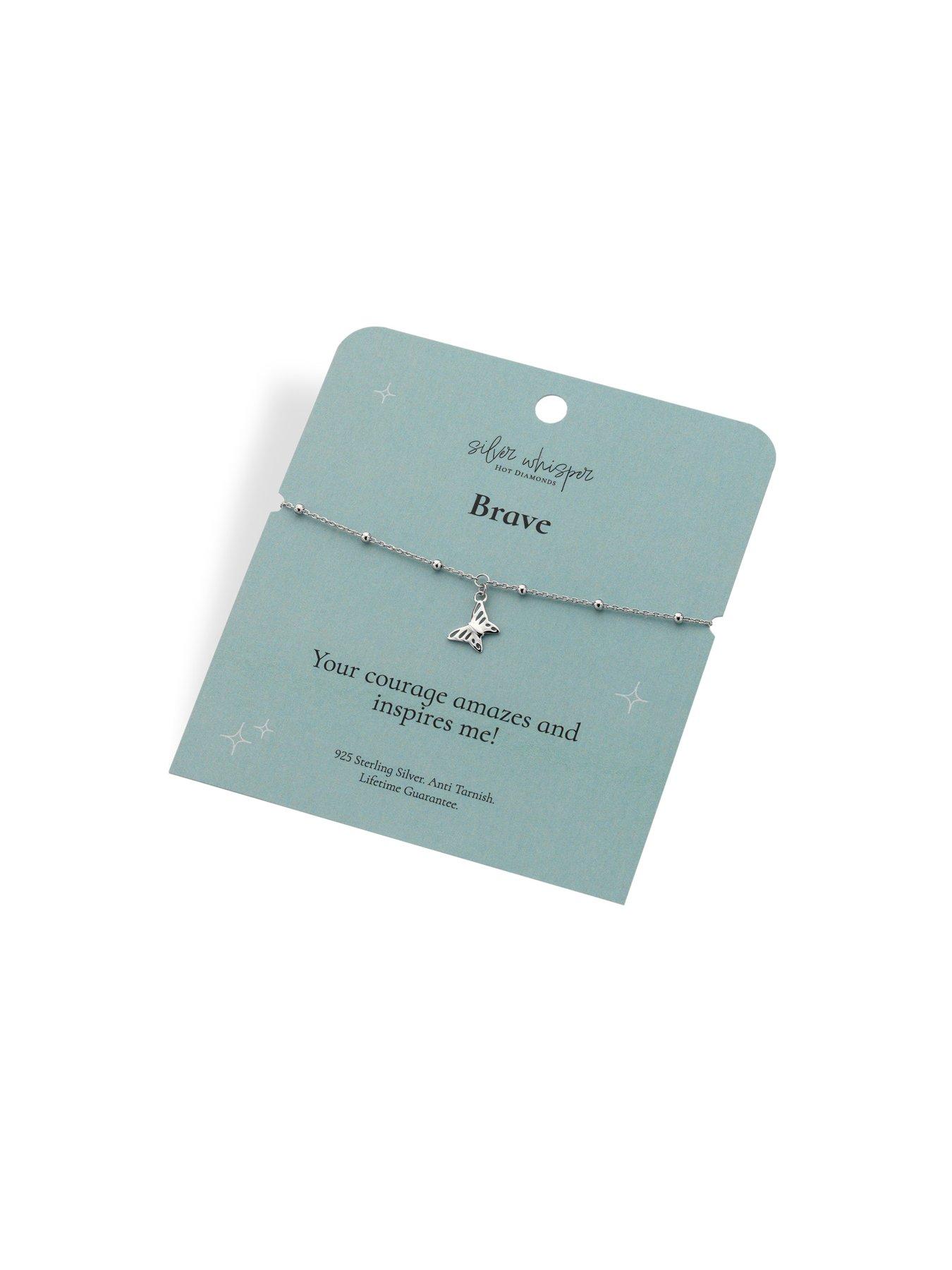 Image 2 of 4 of Silver Whisper Brave Bracelet