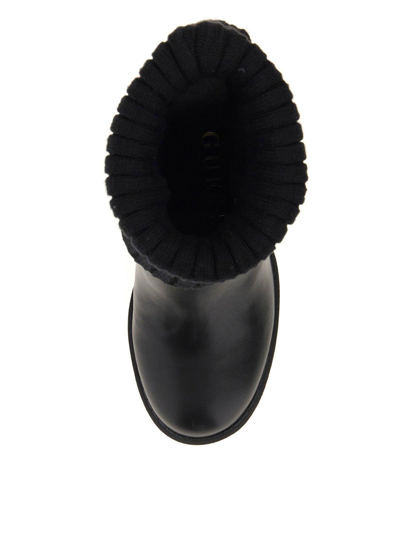  image of guess-neason-chunky-sock-boot-black