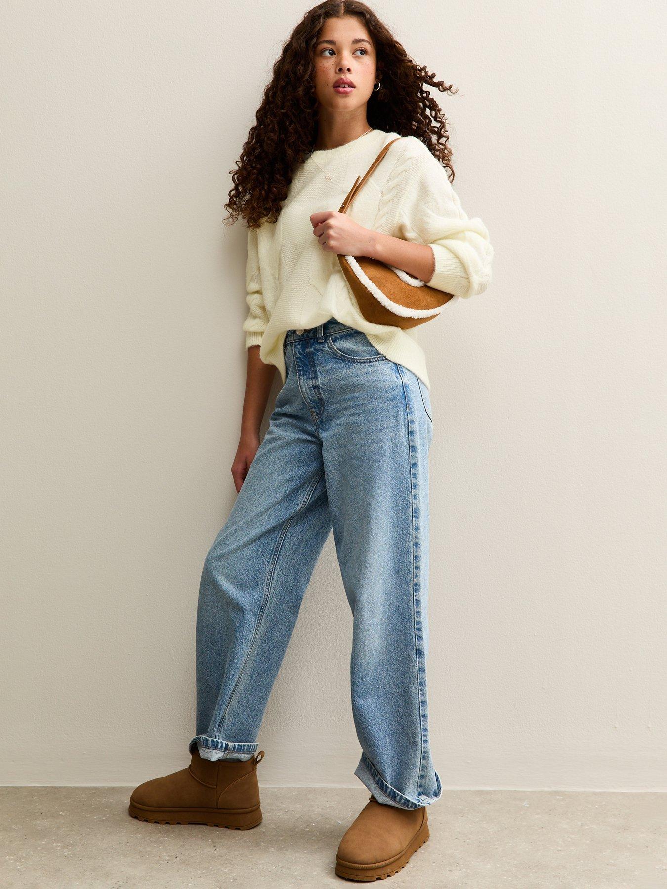 Image 3 of 5 of New Look 915 Girls Chunky Cable Knit Jumper - Cream