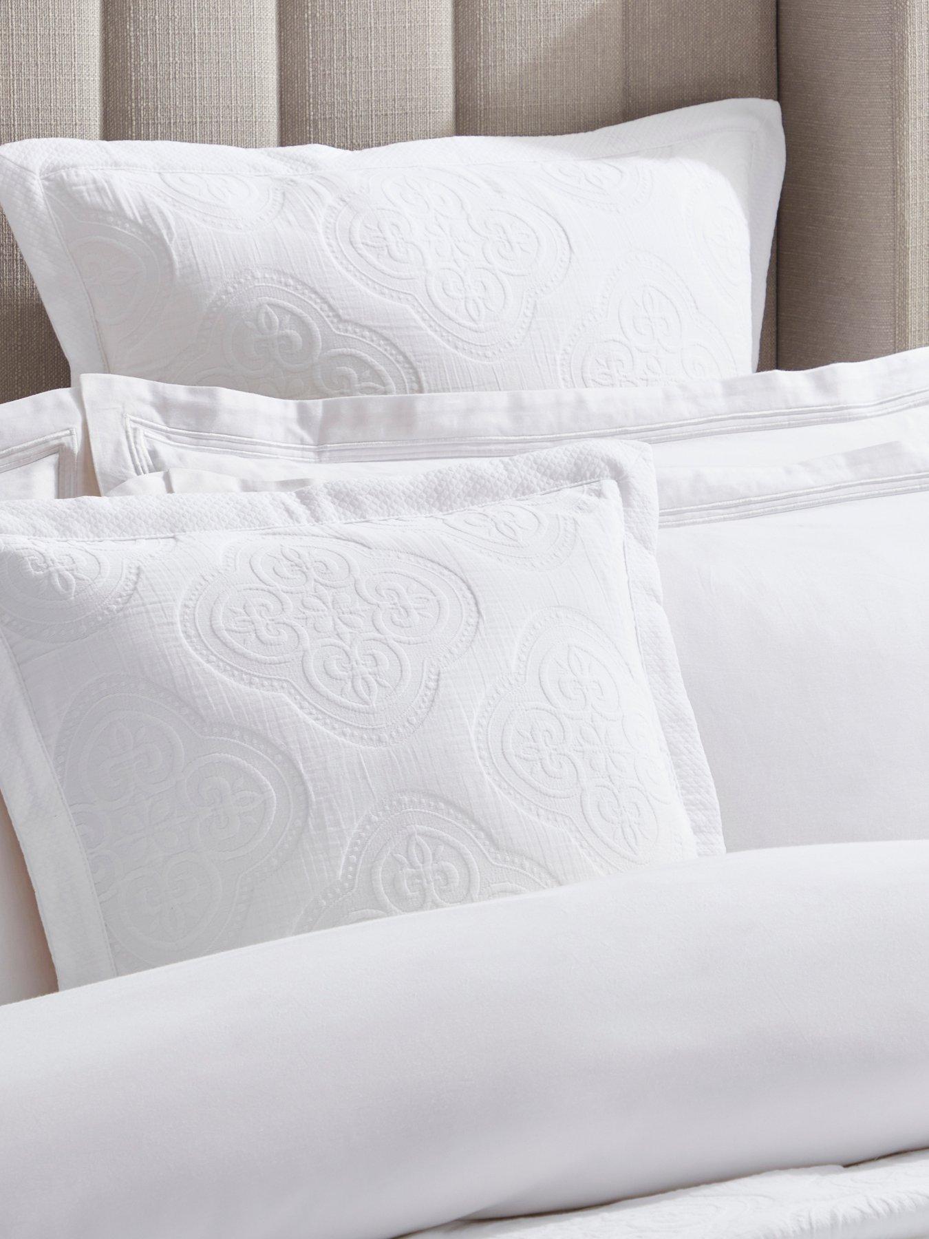 front image of dusk-cannes-matelasse-range-cushion-cover