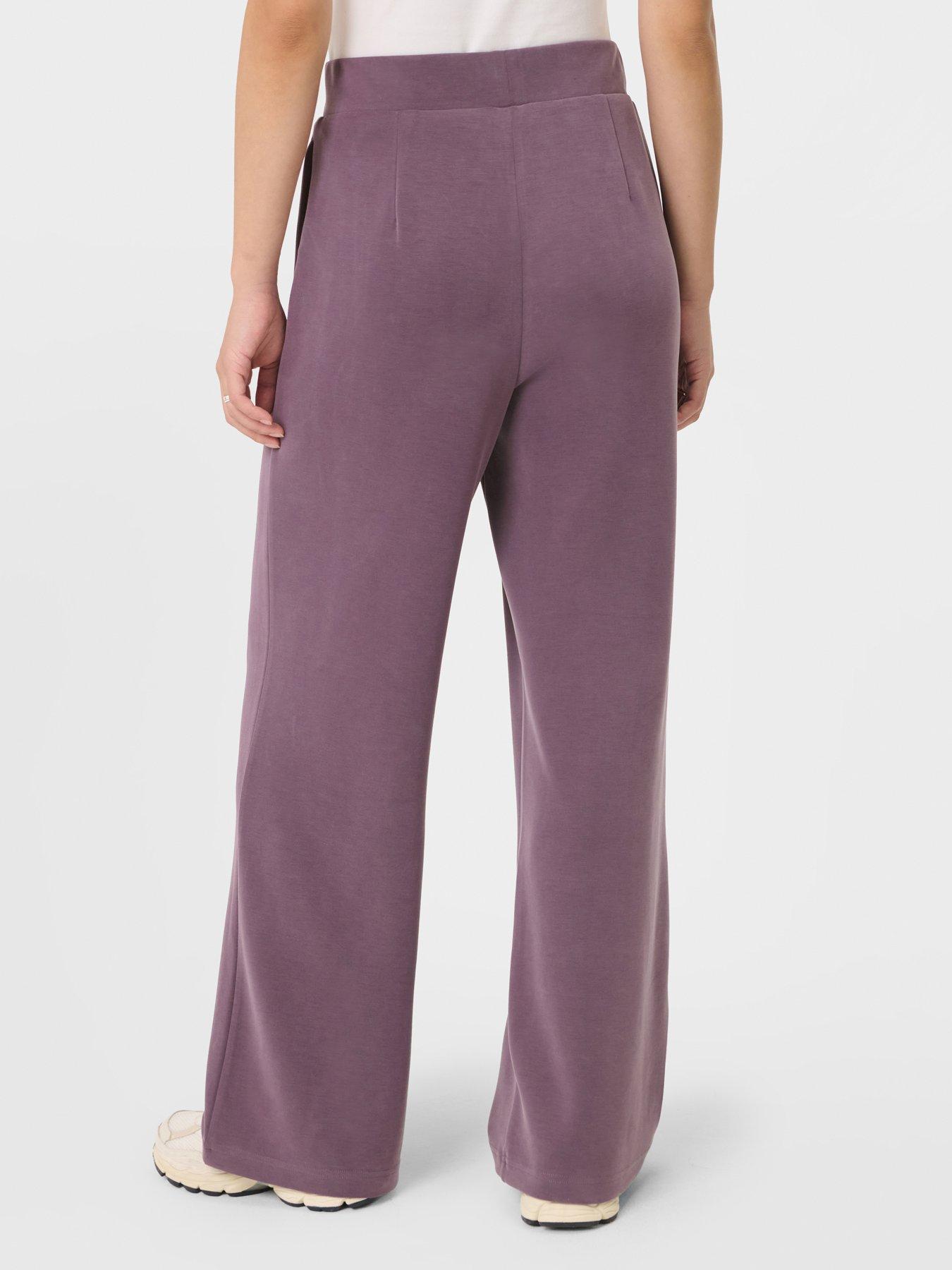 Image 3 of 4 of Sweaty Betty Womens Training Sand Wash Wide Leg Trouser - Purple