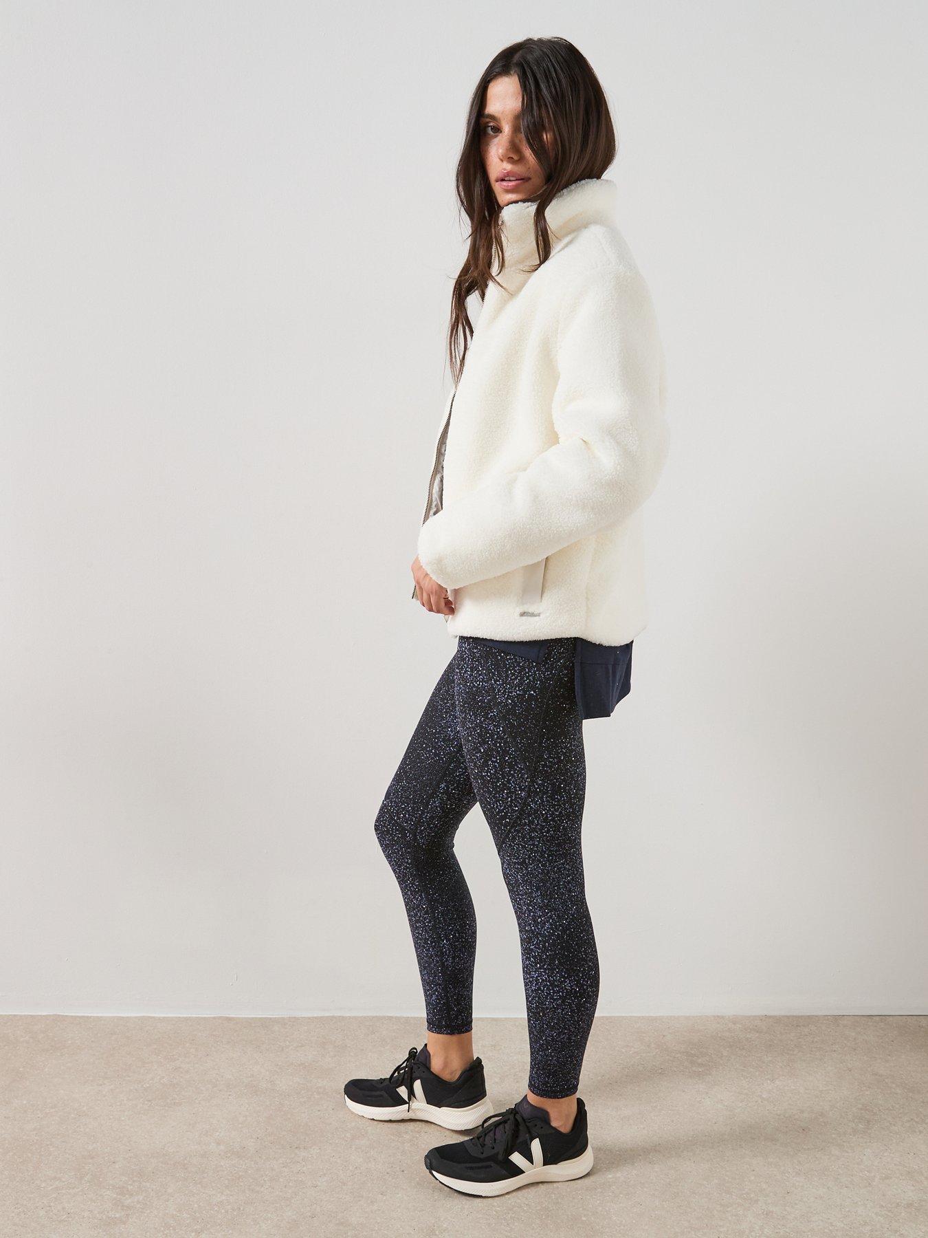 Sweaty Betty Womens Training Sherpa Zip Up Jacket - White
